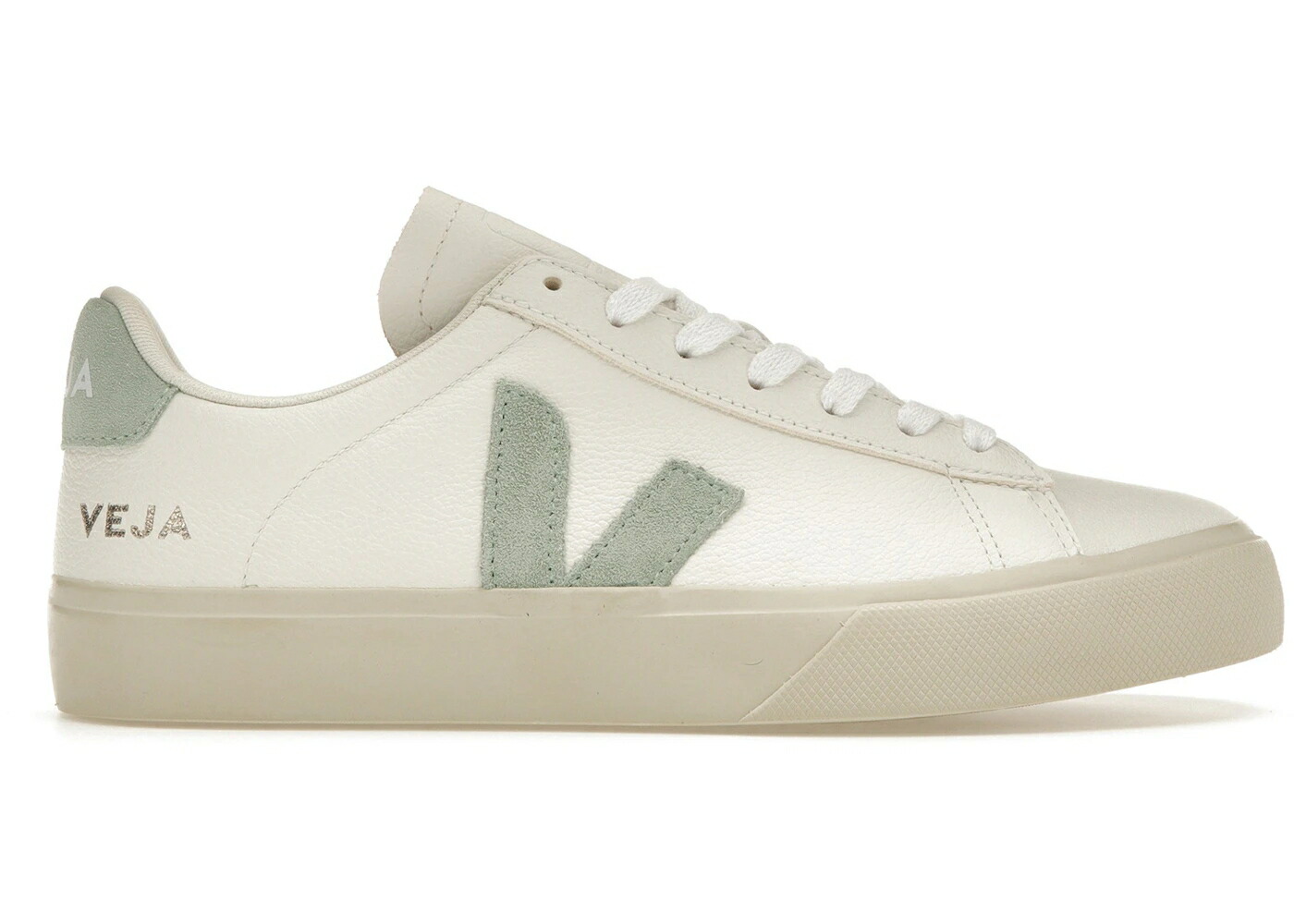 ヴェジャ レザー 白色 ホワイト スニーカー ユニセックス VEJA CAMPO LOW CHROMEFREE LEATHER WHITE MATCHA / WHITE MATCHA メンズ