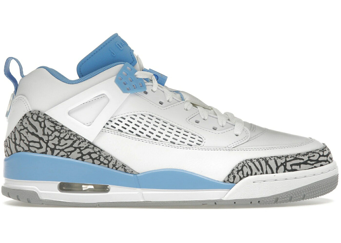 ナイキ ジョーダン 白いこと 白いこと 青味 青み 薄墨色 薄墨色 スニーカー メンズ JORDAN SPIZIKE LOW UNC / WHITE UNIVERSITY BLUE WOLF GREY