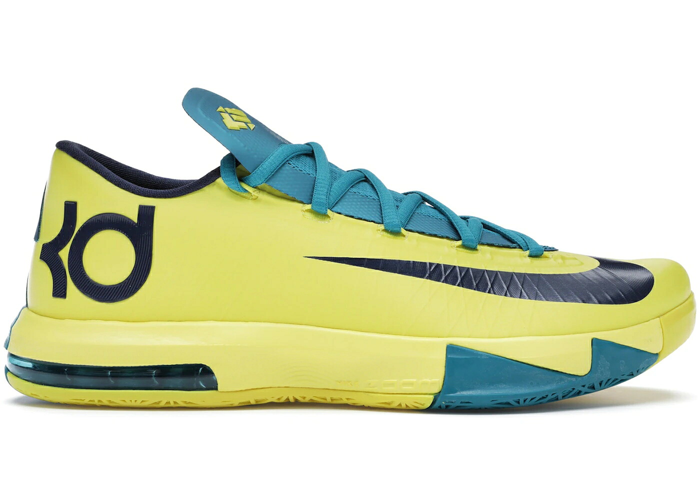 ナイキ 黄色 イエロー 紺色 ネイビー スニーカー メンズ NIKE KD 6 SEAT PLEASANT / SONIC YELLOW MIDNIGHT NAVY｜スニケス