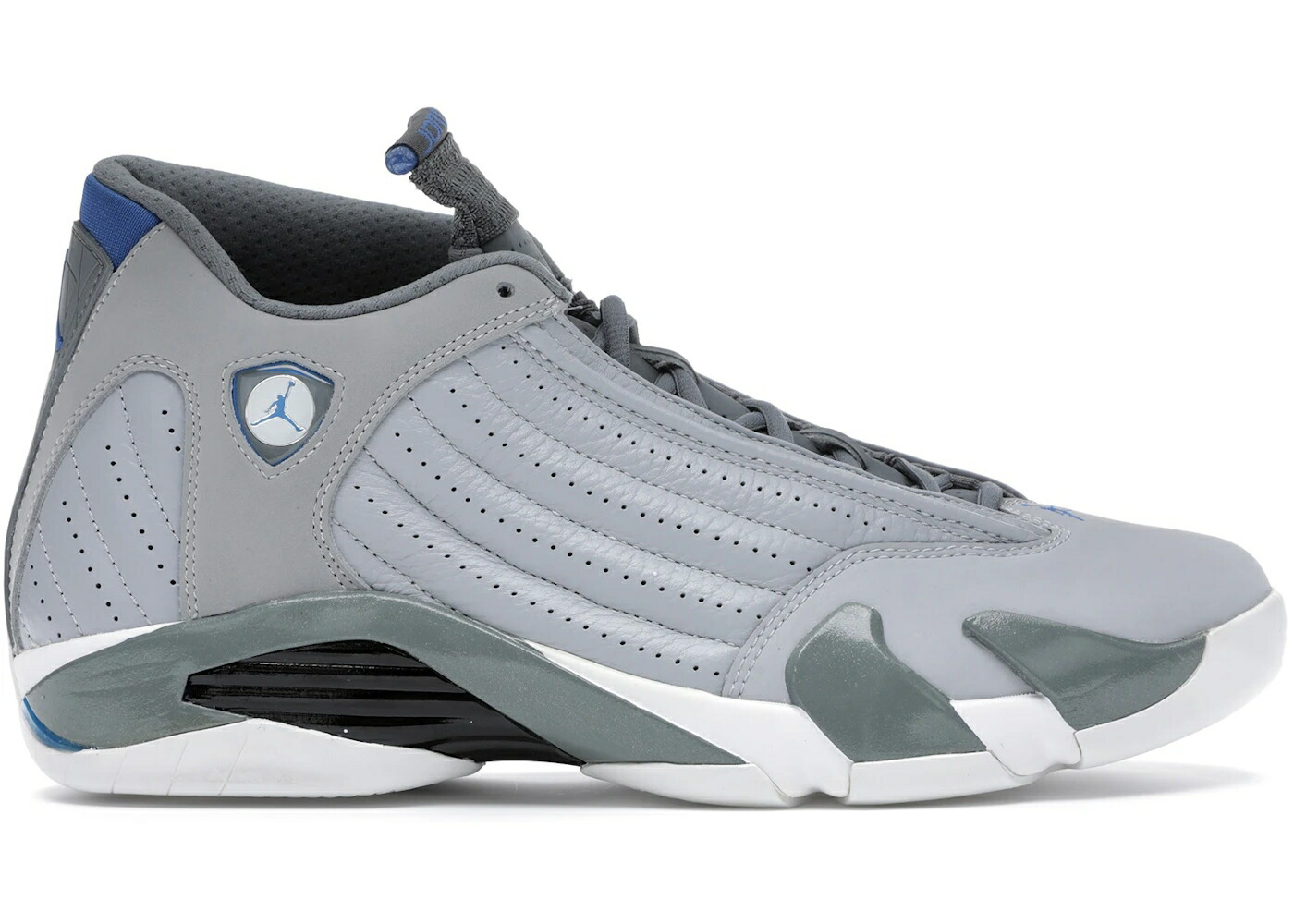 ナイキ ジョーダン 灰色 グレー 白色 ホワイト 青色 ブルー スニーカー メンズ JORDAN 14 RETRO WOLF GREY / WOLF GREY WHITE SPORT BLUE