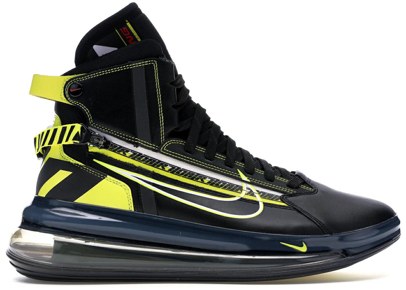 ナイキ マックス 黒色 ブラック ダイナミック 黄色 イエロー エアマックス スニーカー メンズ NIKE AIR MAX 720 SATURN ALL-STAR (2019) / BLACK DYNAMIC YELLOW UNIVERSITY
