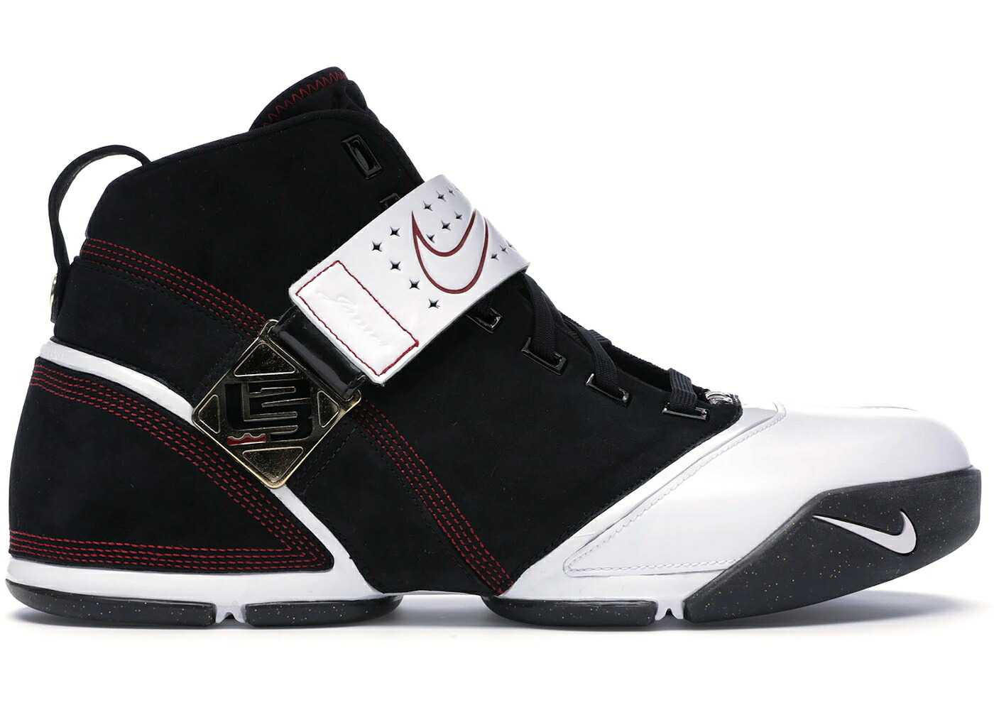 ナイキ レブロン 黒色 ブラック クリムゾン 白色 ホワイト スニーカー メンズ NIKE LEBRON 5 BLACK CRIMSON / BLACK WHITE VARSITY CRIMSON|スニケス
