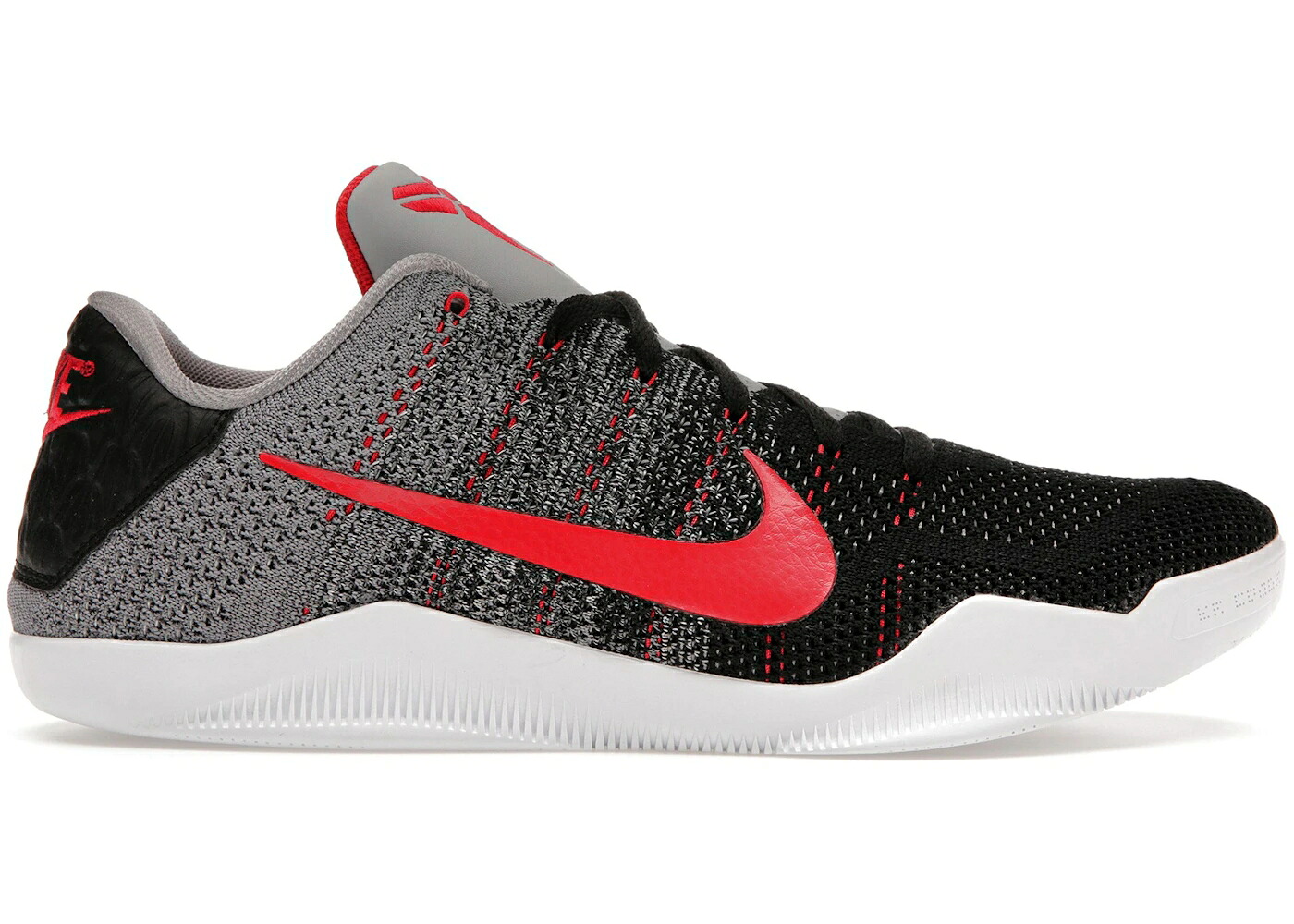 ナイキ コービー エリート クール 灰色 グレー 黒色 ブラック 赤 レッド スニーカー メンズ NIKE KOBE 11 ELITE LOW TINKER / COOL GREY BLACK UNIVERSITY RED