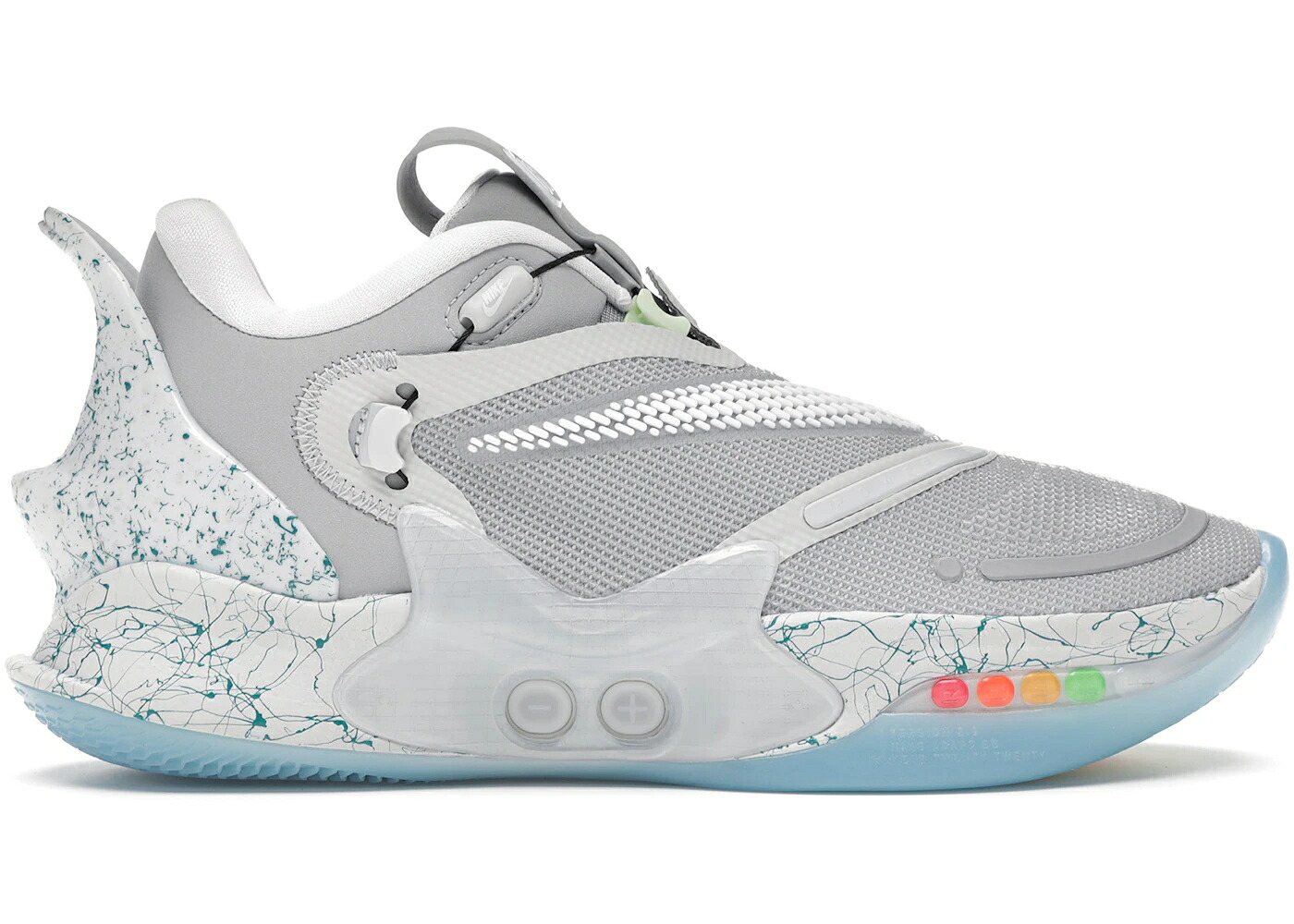 ナイキ アダプト 薄墨色 薄墨色 白いこと 白いこと アクア 2.0 スニーカー メンズ NIKE ADAPT BB MAG (OTHER COUNTRIES CHARGER) / WOLF GREY WHITE LIGHT AQUA
