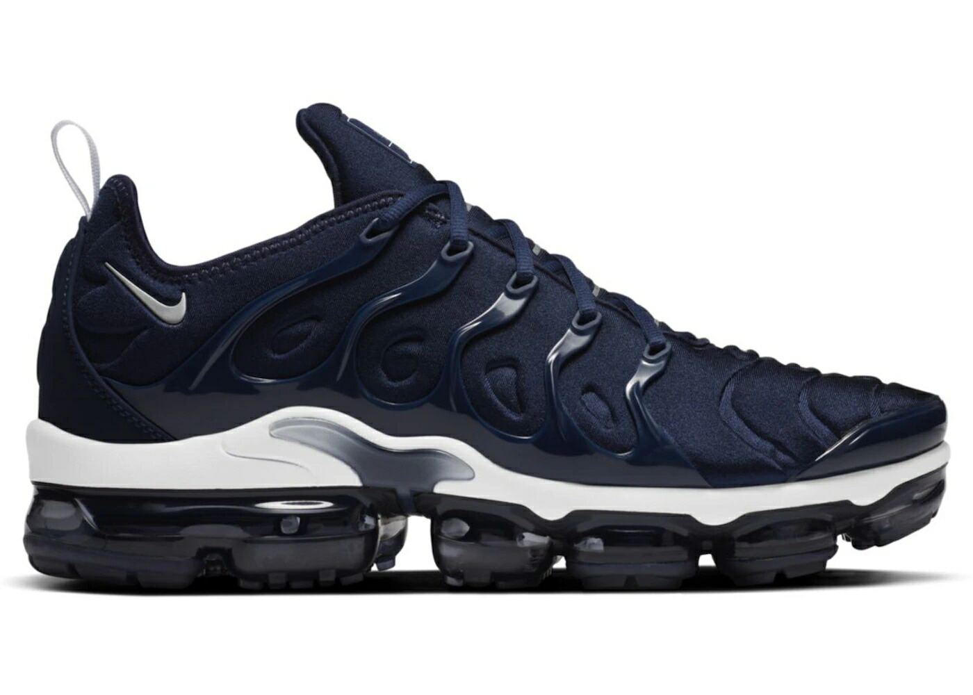 ナイキ 紺色 ネイビー 銀色 シルバー エアヴェイパーマックス スニーカー メンズ NIKE AIR VAPORMAX PLUS MIDNIGHT NAVY / MIDNIGHT NAVY METALLIC SILVER