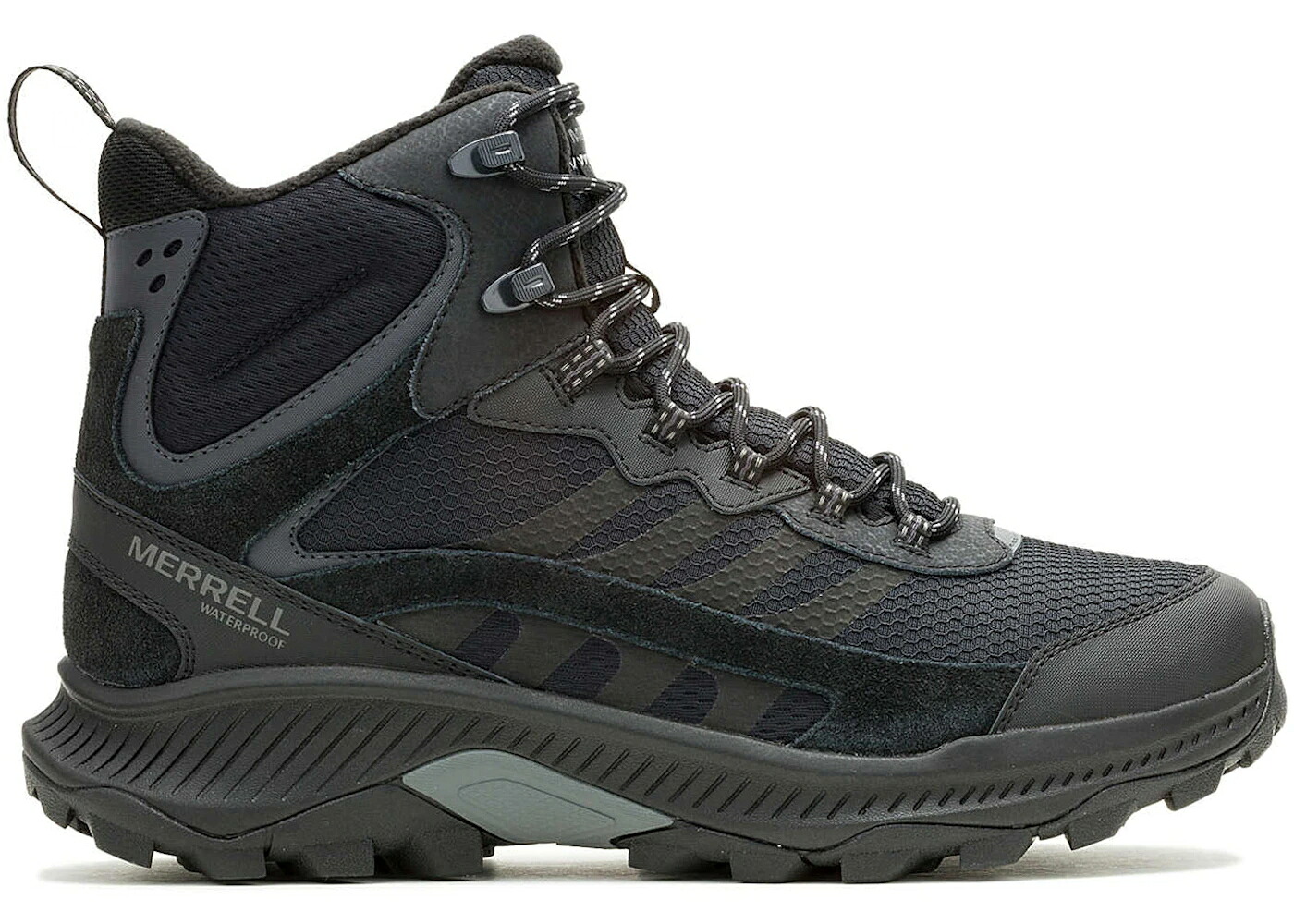 メレル す早さ ストライク ミッド 黒いこと 黒いこと スニーカー メンズ MERRELL SPEED STRIKE 2 THERMO MID WATERPROOF BLACK /
