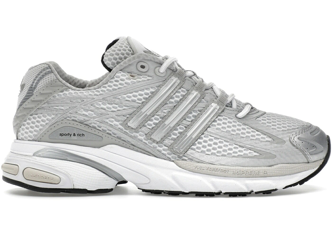 アディダス 灰色 グレー 白色 ホワイト & スニーカー メンズ ADIDAS ADISTAR CUSHION SPORTY RICH GREY / GREY ONE GREY TWO FOOTWEAR WHITE｜スニケス