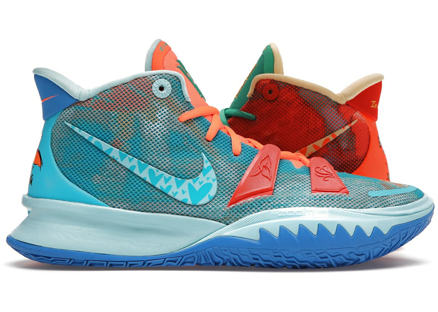 ナイキ カイリー 靴 スニーカー ファイア メンズ NIKE KYRIE 7 SNEAKER ROOM FIRE AND WATER / MULTICOLOR MULTICOLOR