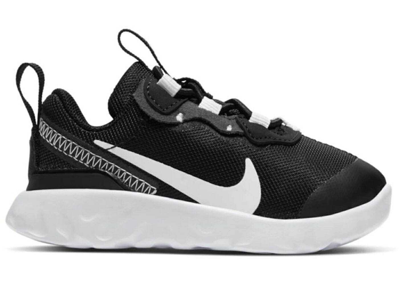ナイキ エレメント 黒色 ブラック 白色 ホワイト ジュニア キッズ NIKE ELEMENT 55 BLACK (TD) / BLACK ANTHRACITE WHITE