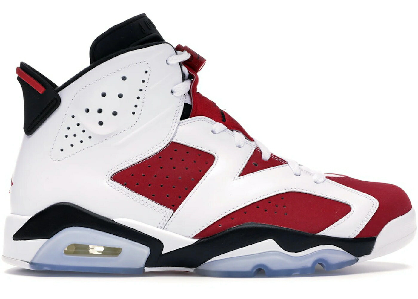ナイキ ジョーダン 白色 ホワイト 黒色 ブラック スニーカー メンズ JORDAN 6 RETRO CARMINE (2014) / WHITE CARMINE BLACK
