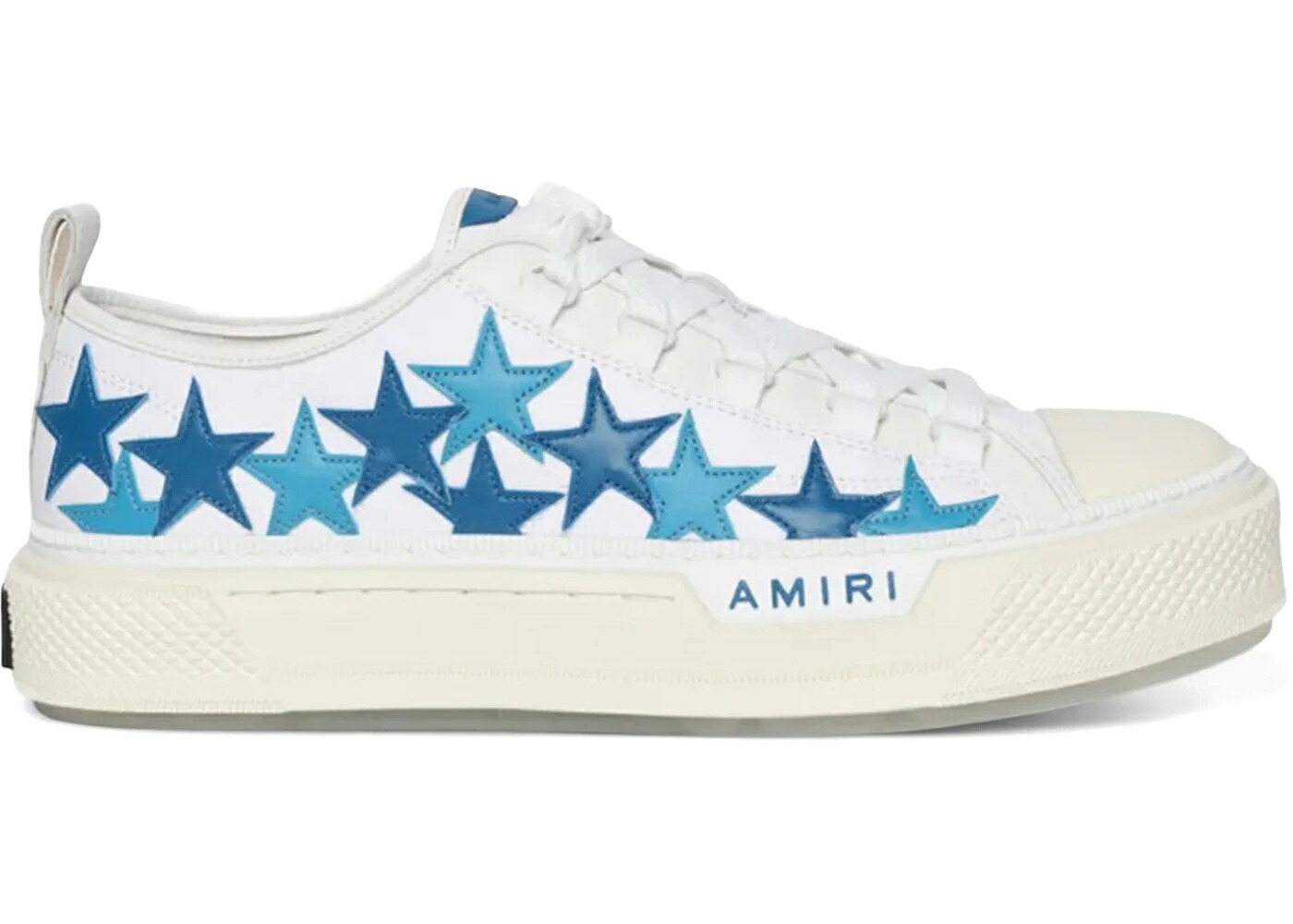 アミリ スターズ 厚地の外套 青み 青色 白いこと 白いこと スニーカー メンズ AMIRI STARS COURT LOW BLUE WHITE / BLUE WHITE