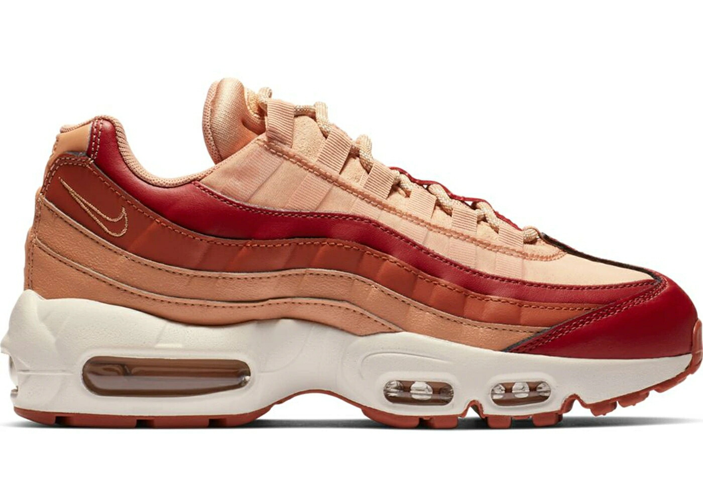 ナイキ マックス 野球クラブ クリムゾン サクラ色 ゴールド エア湖マックス WOMEN\u0027S スニーカー レディース NIKE AIR MAX 95 TEAM CRIMSON DUSTY PEACH (WOMEN\u0027S) / TEAM CRIMSON ROSE GOLD SUMMIT