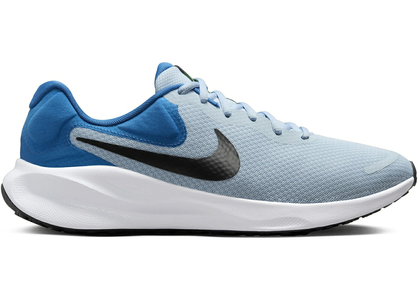 ナイキ レボリューション 青色 ブルー 緑 グリーン ストライク 黒色 ブラック スニーカー メンズ NIKE REVOLUTION 7 LIGHT ARMORY BLUE STAR GREEN STRIKE BLACK / LIGHT ARMORY BLUE STAR BLUE