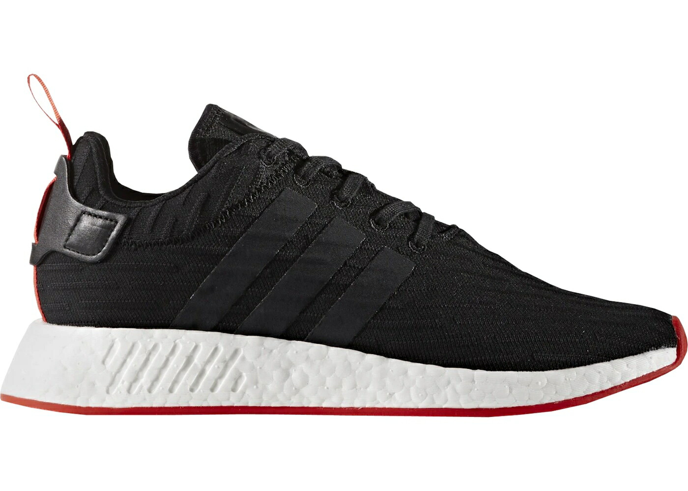 アディダス コア 黒色 ブラック 赤 レッド スニーカー メンズ ADIDAS NMD R2 CORE BLACK RED TWO TONED / CORE BLACK CORE BLACK CORE RED