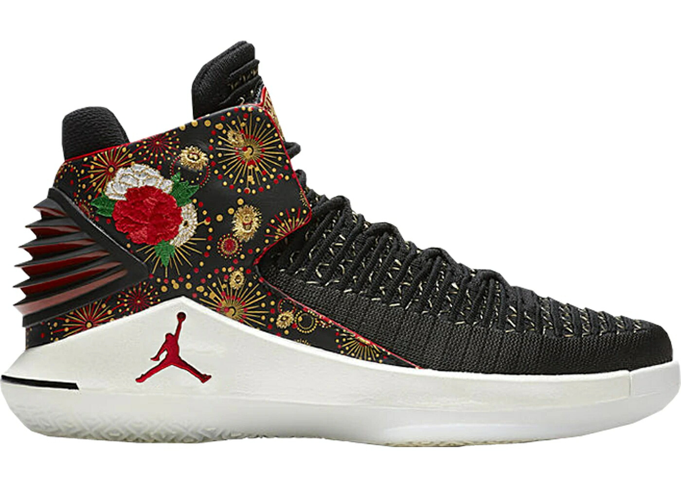 ナイキ ジョーダン 黒いこと 黒いこと 赤 赤いこと 白いこと 白いこと スニーカー メンズ JORDAN XXXII CHINESE NEW YEAR (2018) (CHINA RELEASE) / BLACK UNIVERSITY RED WHITE