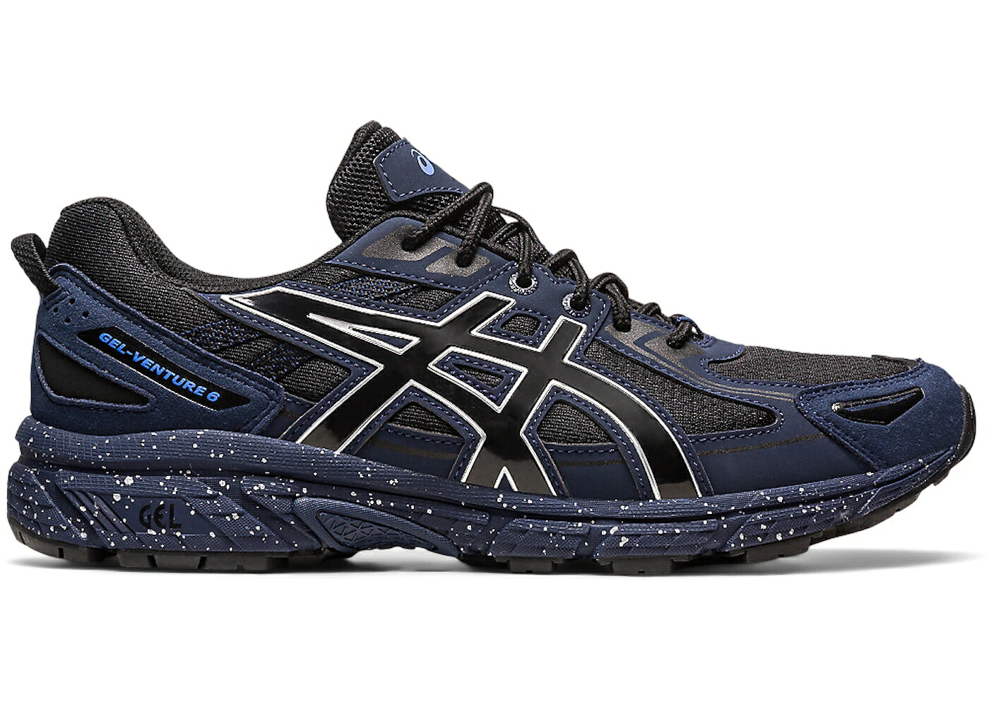 アシックス 黒色 ブラック ピュア 銀色 シルバー スニーカー メンズ ASICS GEL-VENTURE 6 BLACK PURE SILVER / BLACK PURE SILVER