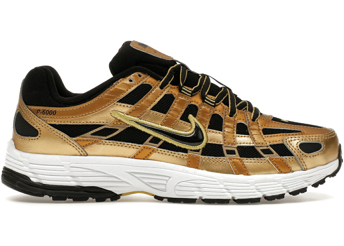 ナイキ ゴールド 白いこと 白いこと 黒いこと 黒いこと スニーカー メンズ NIKE P-6000 METALLIC GOLD INFINITE WHITE BLACK / METALLIC GOLD INFINITE GOLD