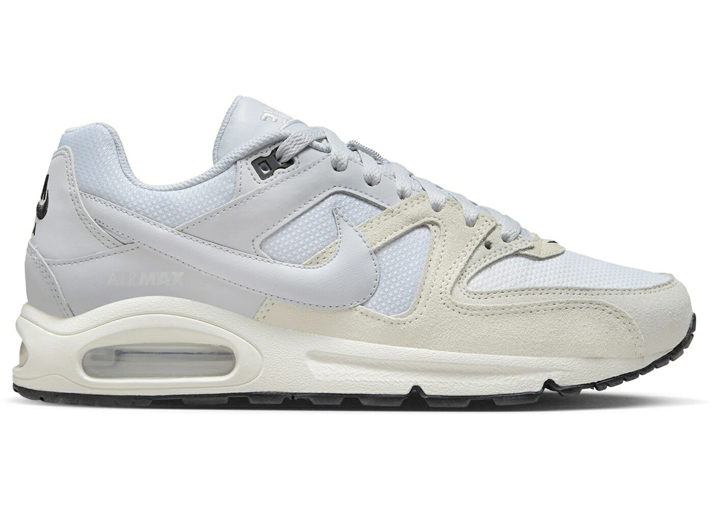 ナイキ マックス コマンド 白色 ホワイト 黒色 ブラック ピュア プラチナム エアマックス スニーカー メンズ NIKE AIR MAX COMMAND SUMMIT WHITE / SUMMIT WHITE BLACK PURE PLATINUM