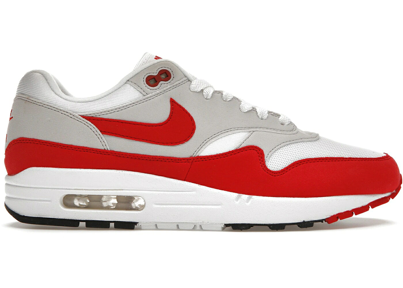 ナイキ マックス 赤 赤いこと 白いこと 白いこと 大気圏マックス スニーカー メンズ NIKE AIR MAX 1 ANNIVERSARY RED (2017/2018 RESTOCK PAIR) / WHITE UNIVERSITY RED NEUTRAL