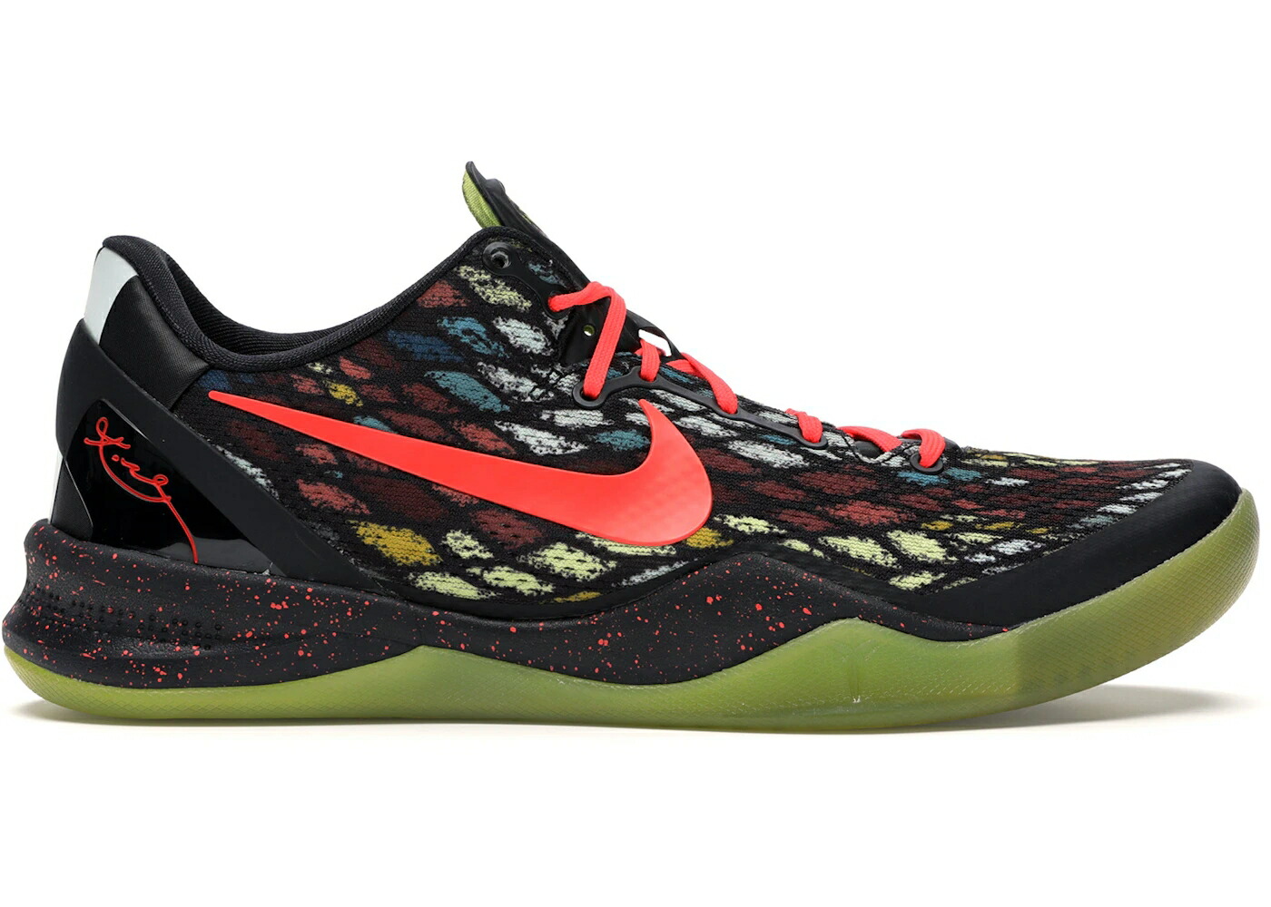 ナイキ コービー クリスマス 黒いこと 黒いこと クリムゾン スニーカー メンズ NIKE KOBE 8 CHRISTMAS (2012) / BLACK BRIGHT CRIMSON FIBERGLASS