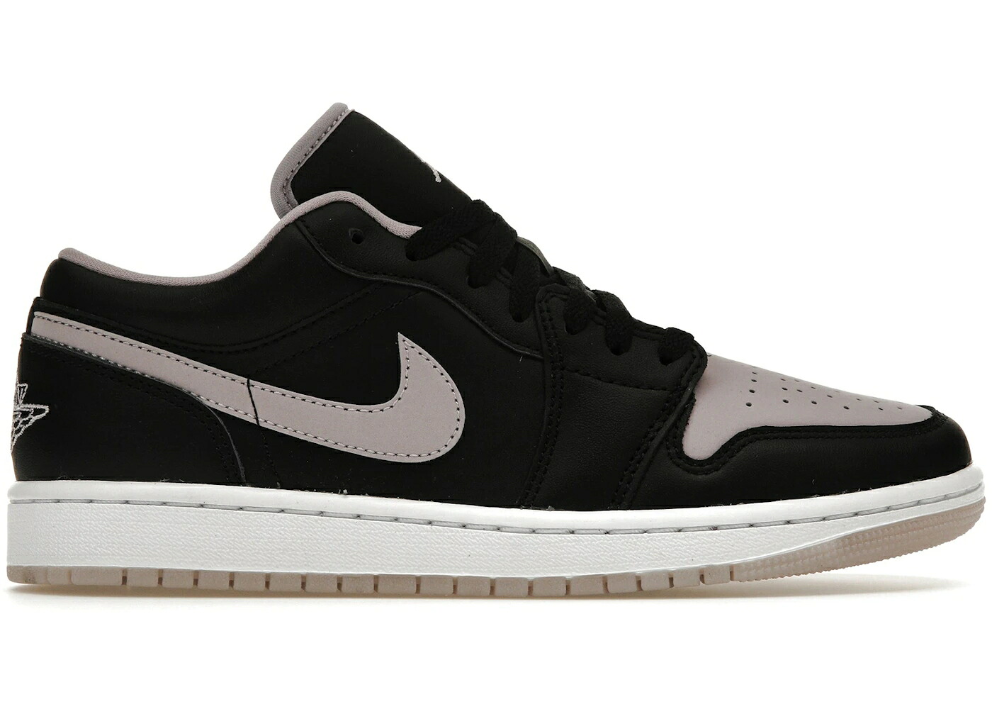 ナイキ ジョーダン 黒色 ブラック 白色 ホワイト スニーカー メンズ JORDAN 1 LOW SE BLACK ICED LILAC / BLACK ICED LILAC WHITE