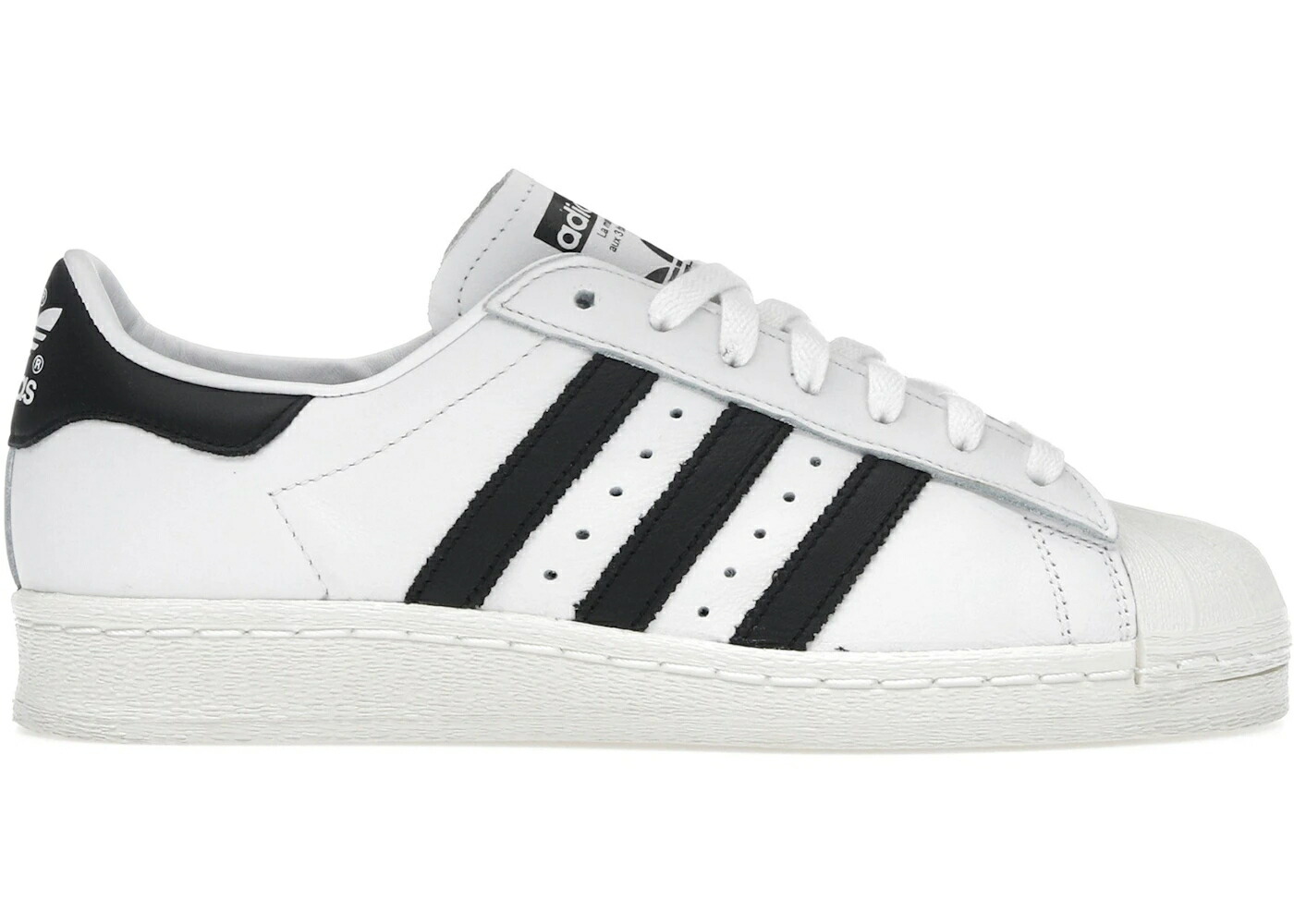 アディダス スーパースター 白色 ホワイト コア 黒色 ブラック スニーカー メンズ ADIDAS SUPERSTAR 82 WHITE CORE BLACK / FOOTWEAR WHITE CORE BLACK OFF｜スニケス