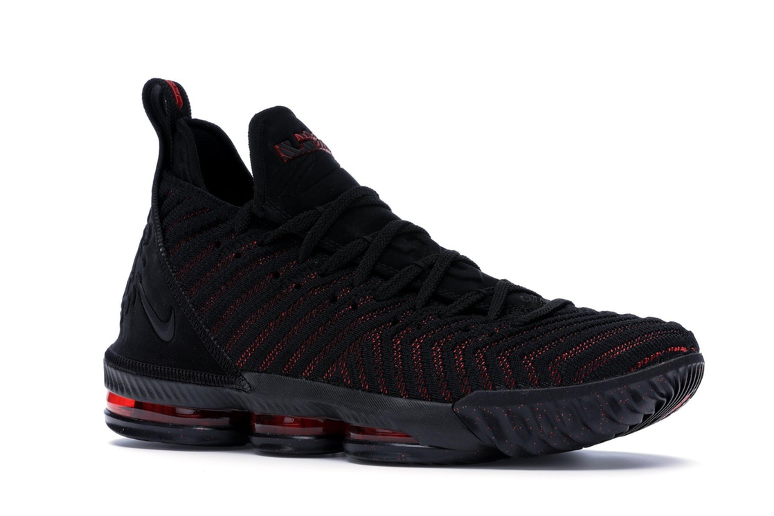 lebron 16s red and black