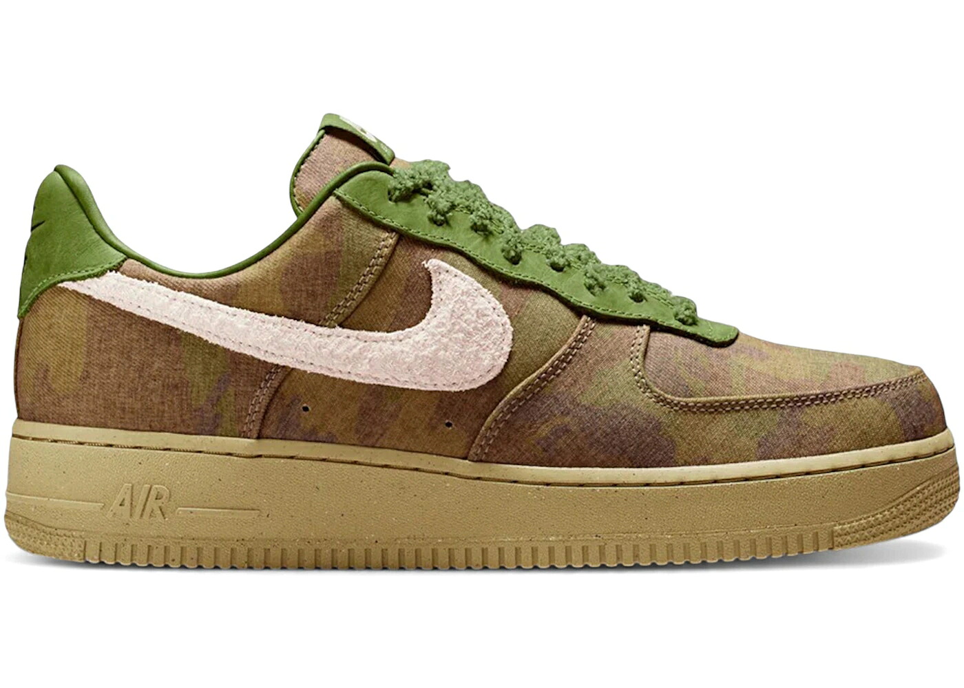 ナイキ 家鴨柄 ウィート 空軍 スニーカー メンズ NIKE AIR FORCE 1 LOW QS WHEATGRASS CAMO / ASPARAGUS ALUMINUM PHANTOM WHEAT