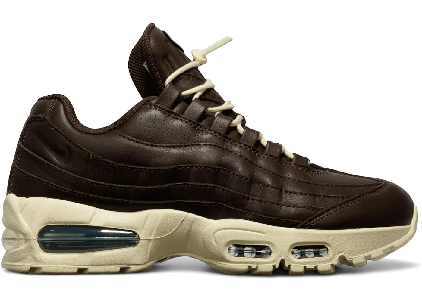 ナイキ マックス 砂上の楼閣 赤銅色 赤銅色 なめし革 エア湖マックス スニーカー メンズ NIKE AIR MAX 95 QS BIG BUBBLE BAROQUE BROWN LEATHER / BAROQUE BROWN BAROQUE BROWN