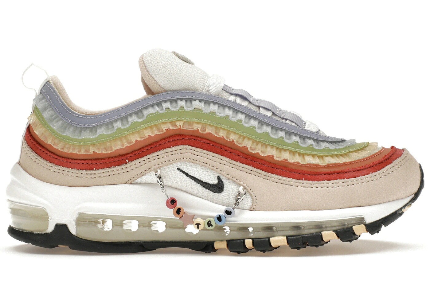 ナイキ マックス サクラ色 オックスフォード エア湖マックス スニーカー メンズ NIKE AIR MAX 97 BE TRUE (2023) / PINK OXFORD ADOBE ANTHRACITE