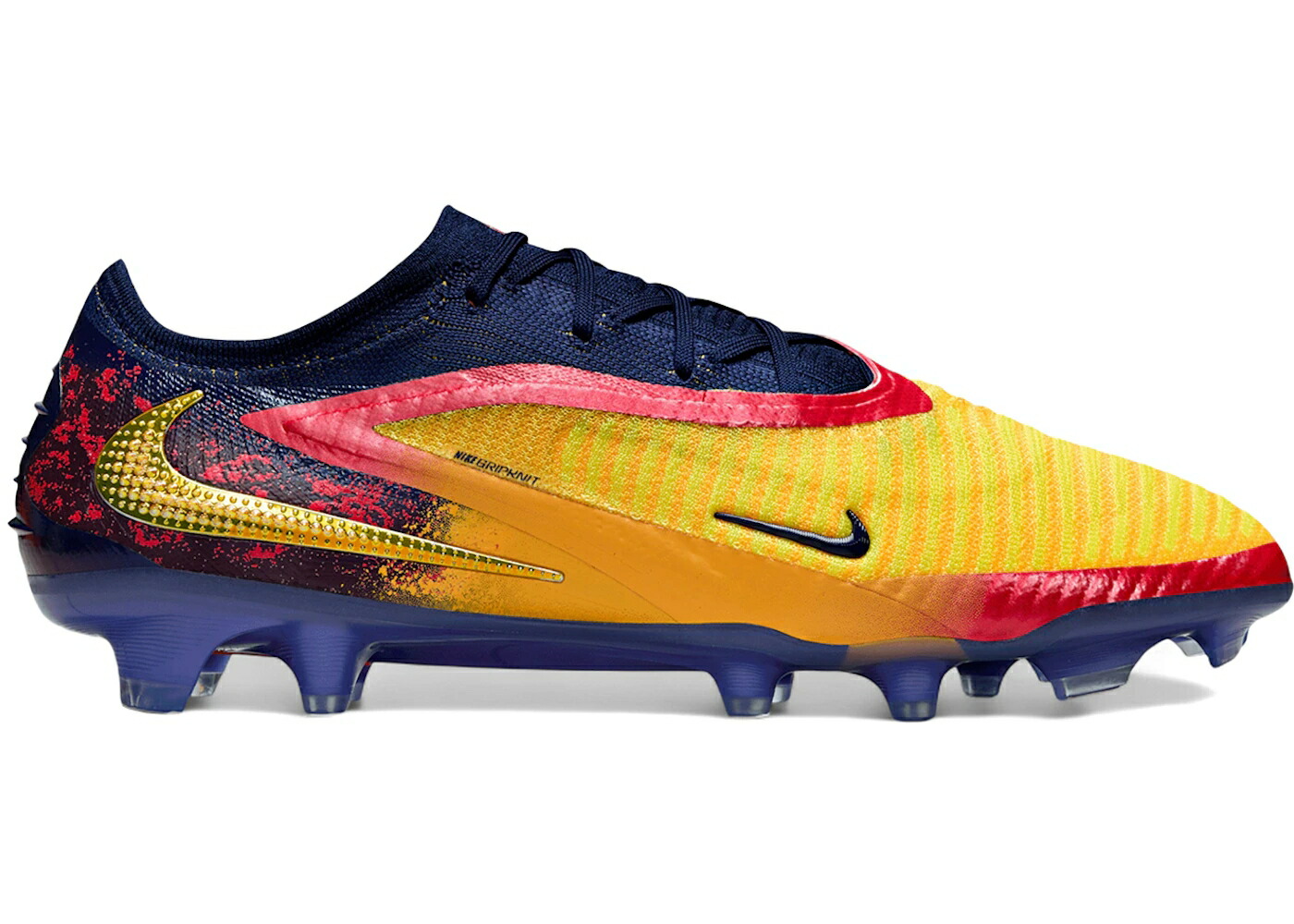 ナイキ エリート レーザー 橙 オレンジ 青色 ブルー スニーカー メンズ NIKE PHANTOM 6 LOW ELITE FG ERLING HAALAND PRECISION UNDER PRESSURE / LASER ORANGE BLUE VOID LEMON
