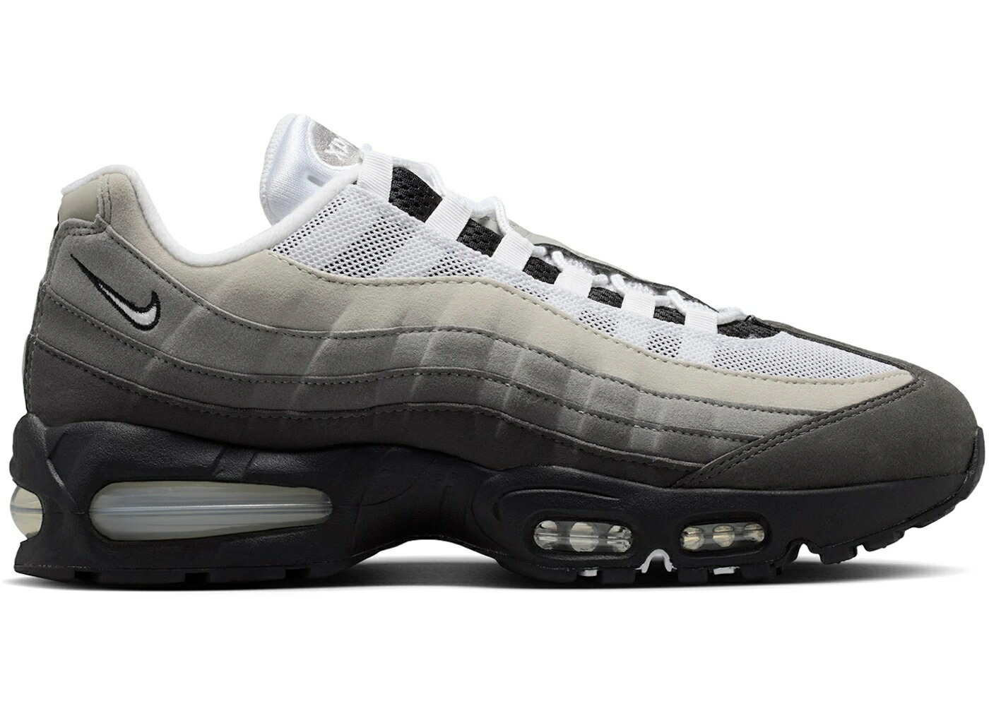 ナイキ マックス 砂上の楼閣 黒いこと 黒いこと 白いこと 白いこと エア湖マックス スニーカー メンズ NIKE AIR MAX 95 OG BIG BUBBLE GRANITE / BLACK WHITE MEDIUM ASH DARK