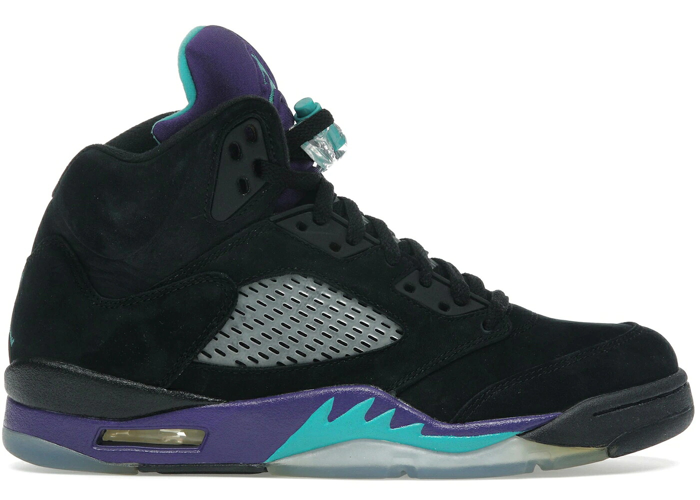 ナイキ ジョーダン 黒いこと 黒いこと スニーカー メンズ JORDAN 5 RETRO BLACK GRAPE (2013) / BLACK NEW EMERALD GRAPE ICE 靴-メンズ靴-スニーカー