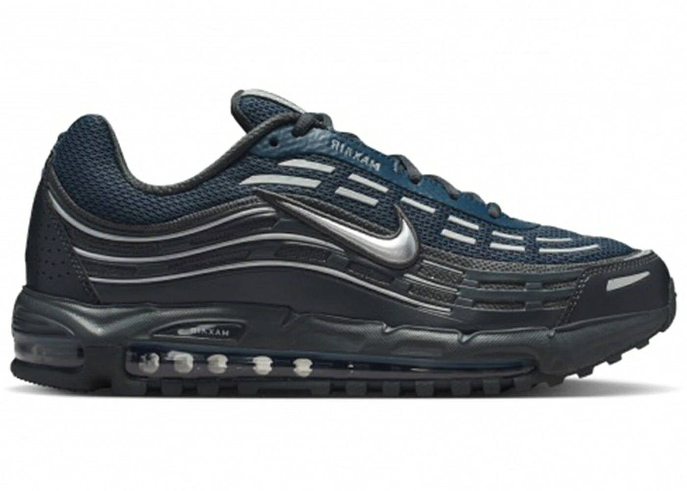 ナイキ マックス サンダー 青み 青色 しろがね色 しろがね色 大気圏マックス 2.5 スニーカー メンズ NIKE AIR MAX TL ANTHRACITE THUNDER BLUE METALLIC SILVER / ANTHRACITE THUNDER BLUE METALLIC