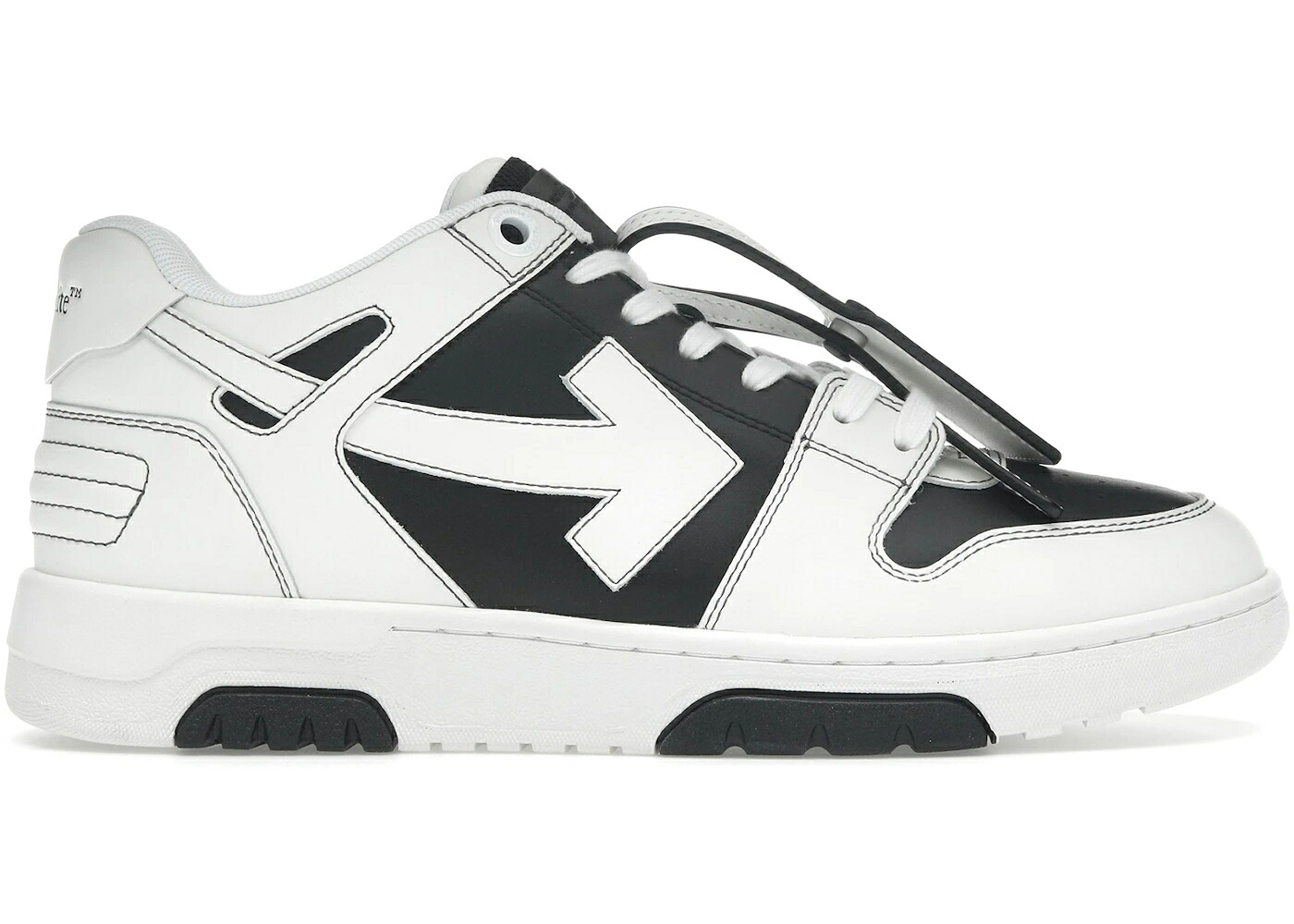 オフホワイト 黒色 ブラック 白色 ホワイト スニーカー メンズ OFF-WHITE OUT OF OFFICE OOO LOW TOPS BLACK WHITE / BLACK WHITE