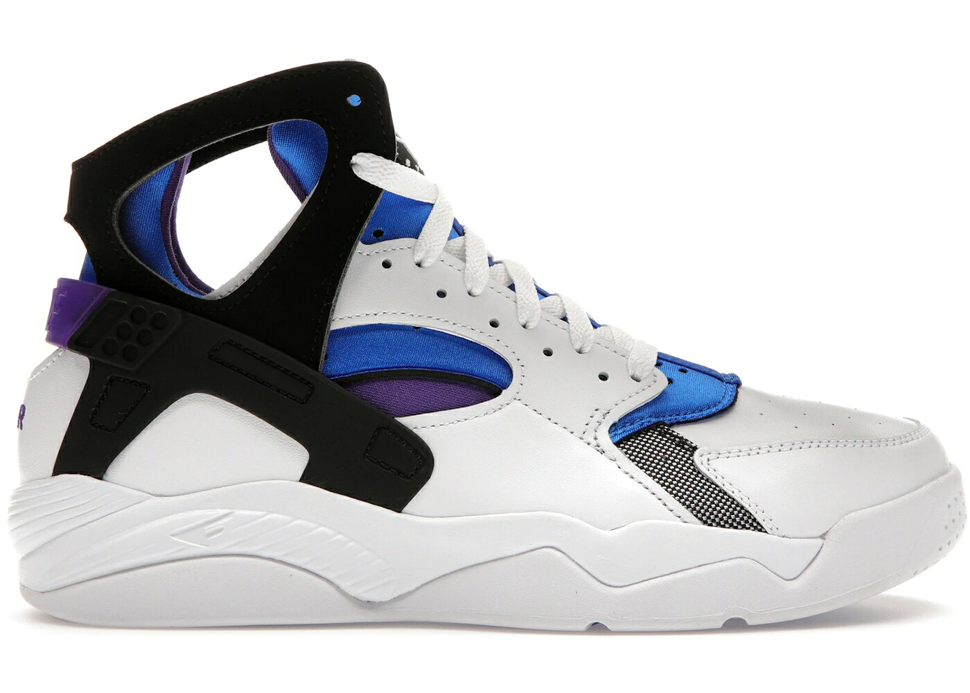 ナイキ 飛翔 ハラチ 白いこと 白いこと 紫 パープル 青み 青色 スニーカー メンズ NIKE AIR FLIGHT HUARACHE OG WHITE VARSITY PURPLE (2023) / WHITE VARSITY PURPLE ROYAL BLUE