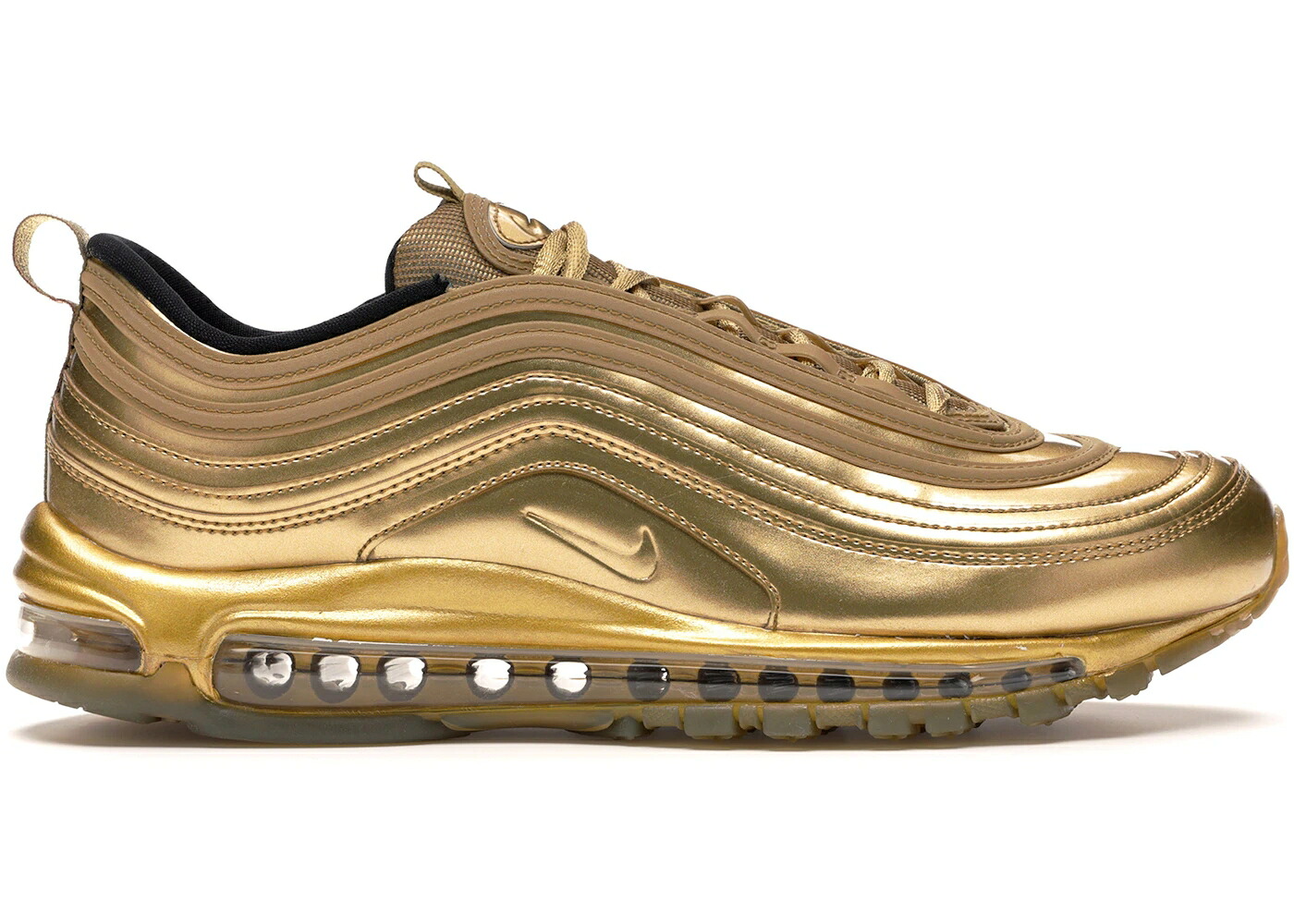 ナイキ マックス ゴールド エアマックス スニーカー メンズ NIKE AIR MAX 97 GOLD MEDAL / METALLIC GOLD METALLIC GOLD|スニケス