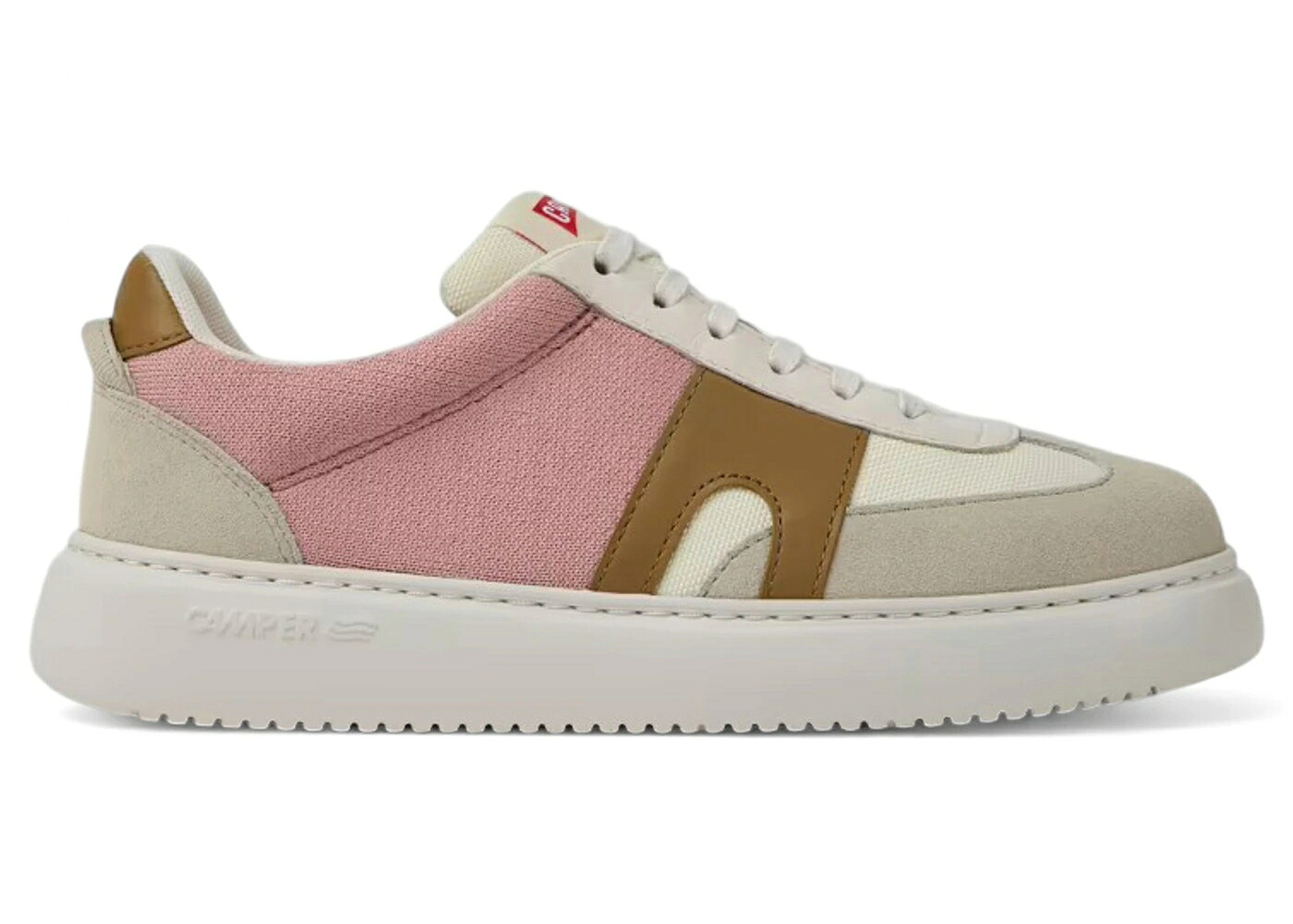 カンペール 靴 スニーカー オフホワイト 茶色 ブラウン ピンク 白色 ホワイト WOMEN'S レディース CAMPER RUNNER K21 SORONA SNEAKER OFF-WHITE BROWN PINK (WOMEN'S) / OFF WHITE BROWN PINK|スニケス