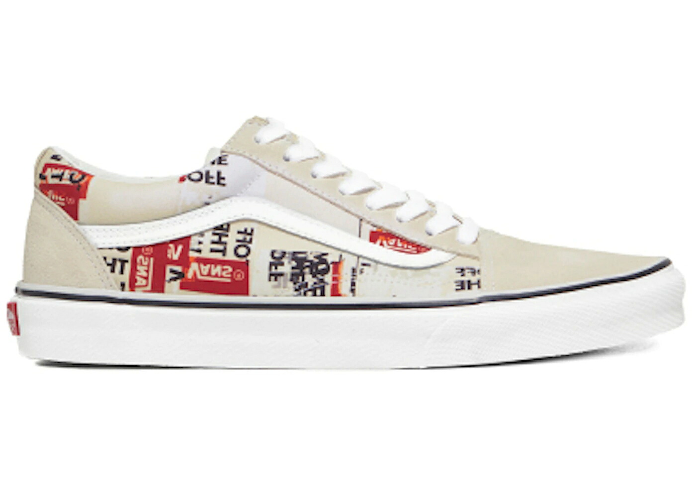 ヴァンズ バンズ 白いこと 白いこと 赤 赤いこと 年寄りの学校 スニーカー メンズ VANS OLD SKOOL OFF THE WALL PRINT PATTERN / OFF WHITE RED WHITE
