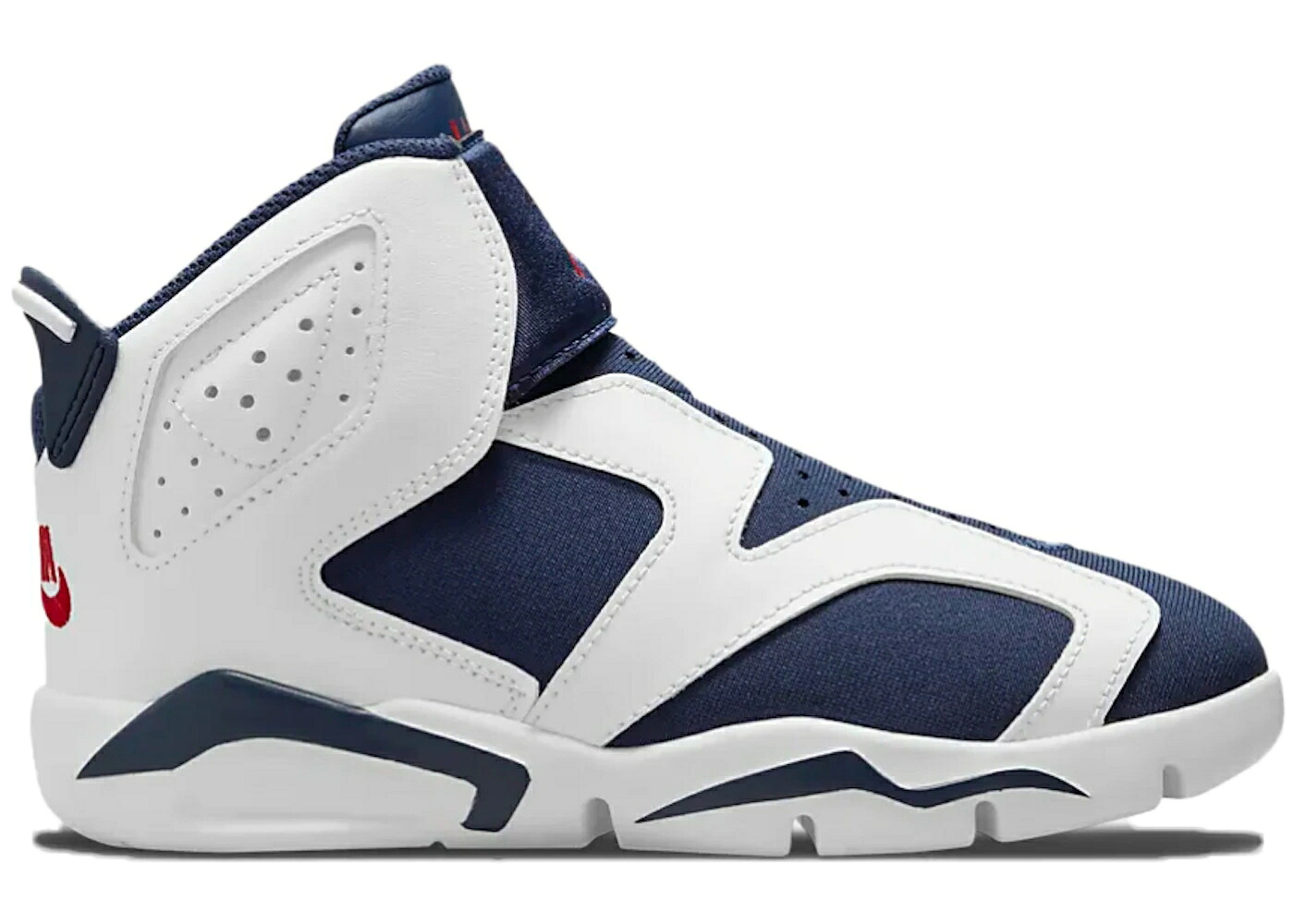 ナイキ ジョーダン オリンピック 白色 ホワイト 紺色 ネイビー 赤 レッド ジュニア キッズ JORDAN 6 RETRO LITTLE FLEX OLYMPIC (PS) / WHITE MIDNIGHT NAVY GYM RED ベビー マタニティ スニーカー