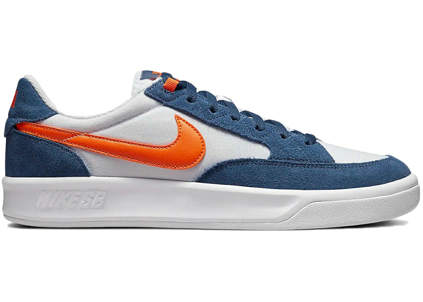 ナイキ エスビー プレミアム 白色 ホワイト 紺色 ネイビー 橙 オレンジ スニーカー メンズ NIKE SB ADVERSARY PREMIUM WHITE NAVY SAFETY ORANGE / NAVY NAVY WHITE SAFETY ORANGE
