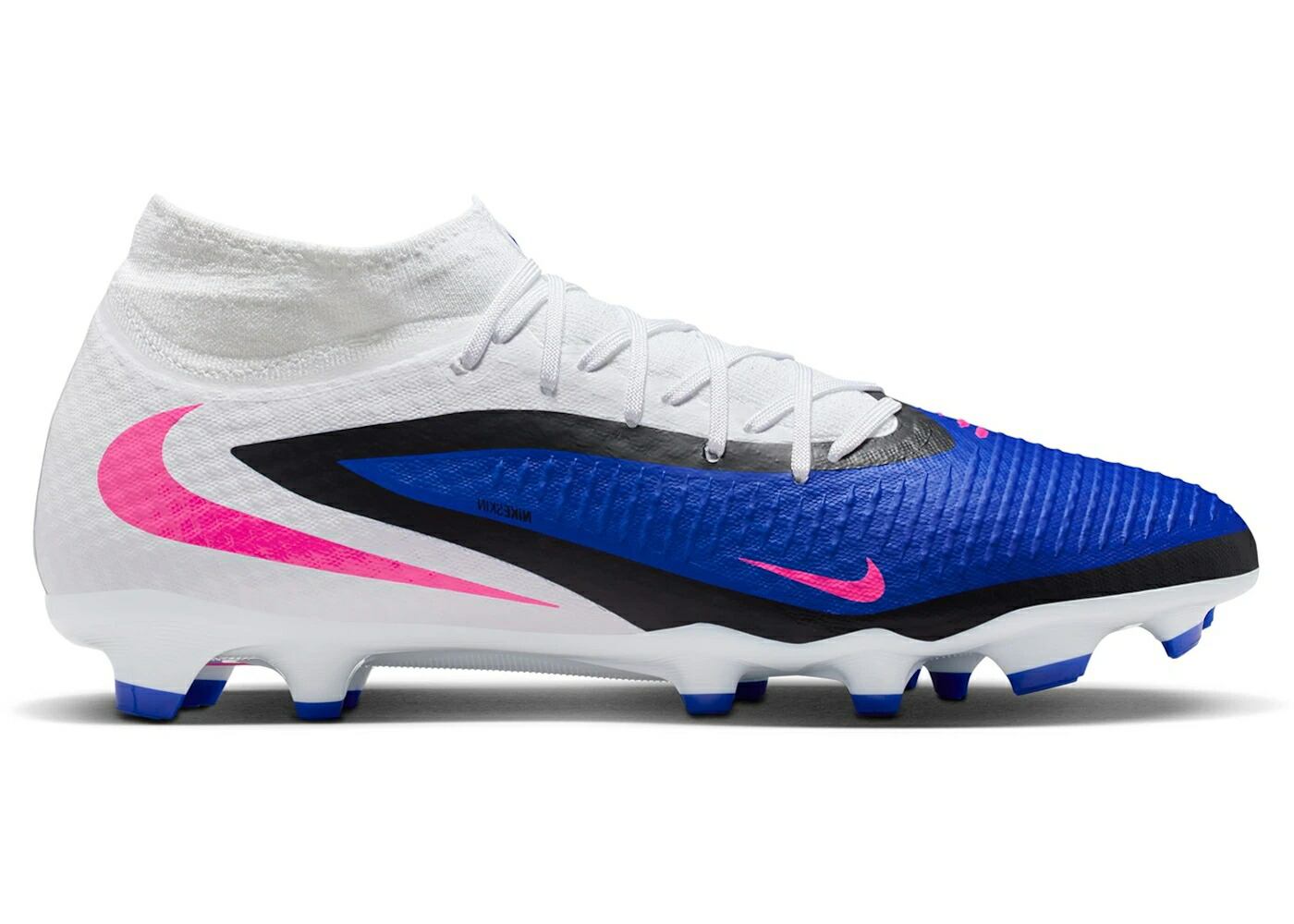 ナイキ ハイ アカデミー 青色 ブルー 白色 ホワイト ピンク ブラスト スニーカー メンズ NIKE PHANTOM 6 HIGH ACADEMY MG ATTACK PACK / RACER BLUE WHITE PINK BLAST