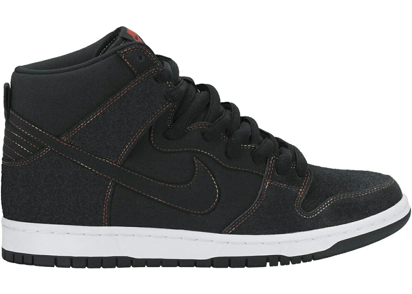 ナイキ エスビー ダンク ハイ 黒色 ブラック 白色 ホワイト ダンクハイ スニーカー メンズ NIKE SB DUNK HIGH THERMAL STITCH / BLACK BLACK WHITE｜スニケス
