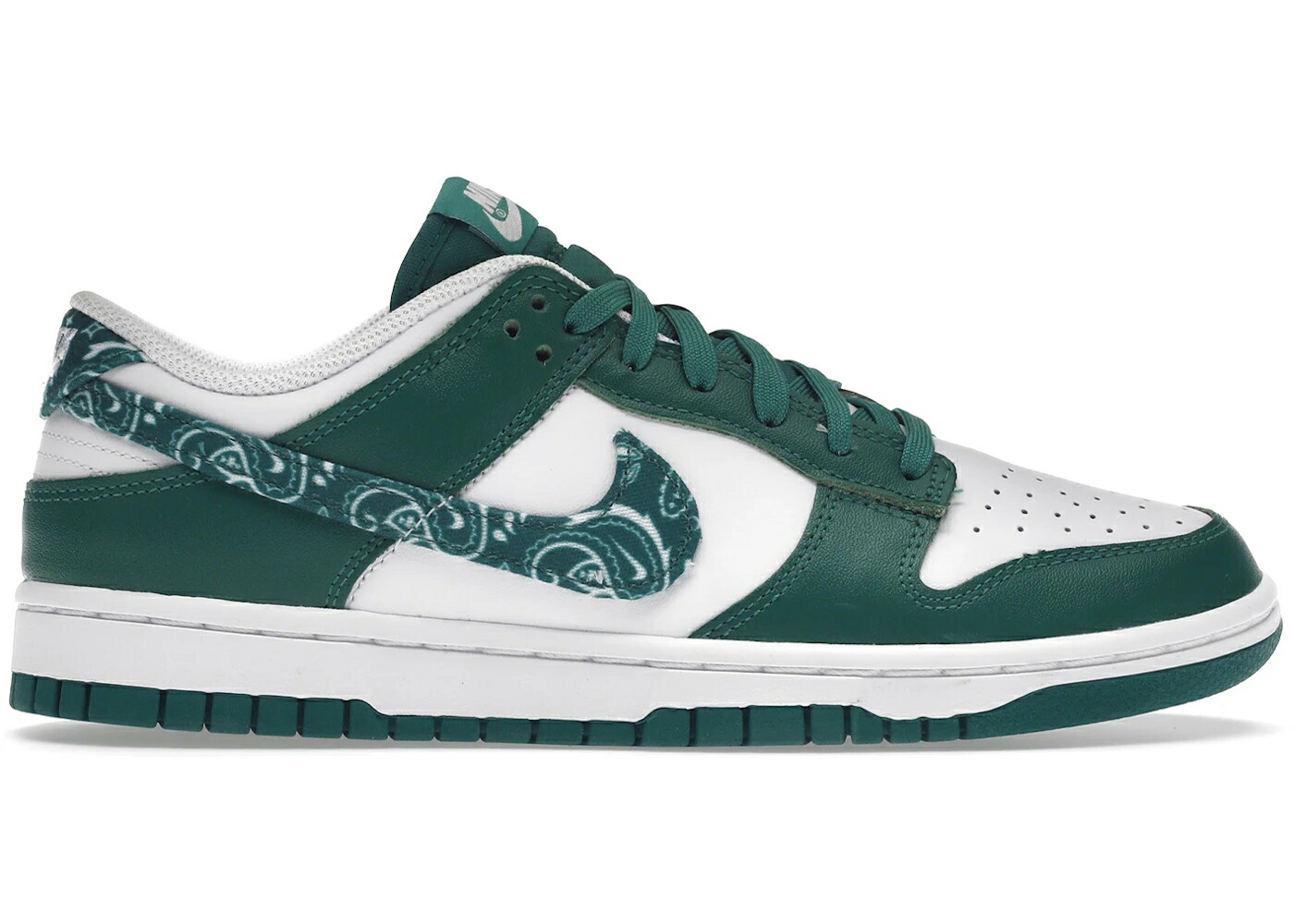 ナイキ ダンク 緑 緑であること 白いこと 白いこと ダンクロー WOMEN\u0027S スニーカー レディース NIKE DUNK LOW ESSENTIAL PAISLEY PACK GREEN (WOMEN\u0027S) / WHITE MALACHITE WHITE MALACHITE