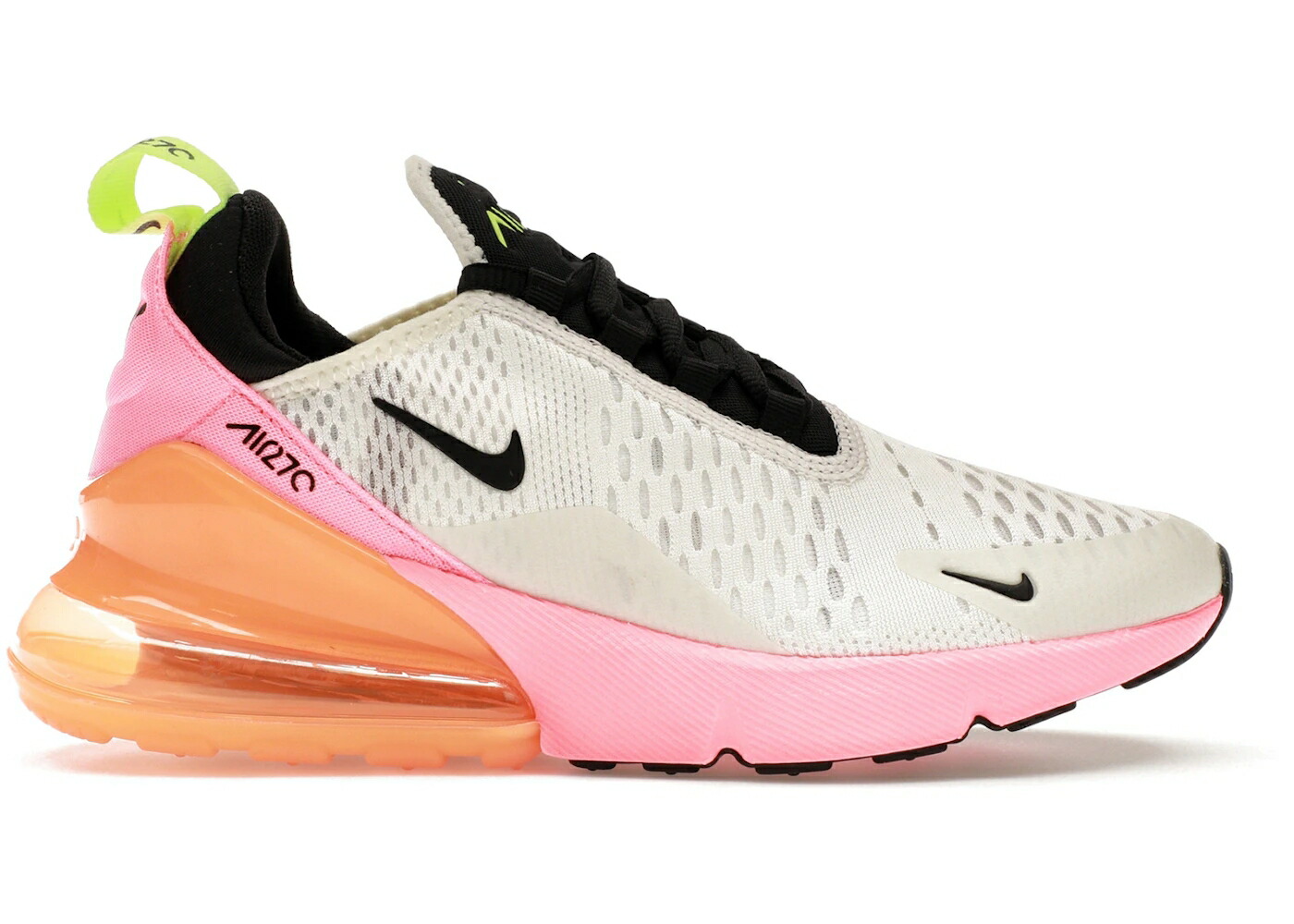 ナイキ マックス 白色 ホワイト 橙 オレンジ エアマックス WOMEN スニーカー レディース NIKE AIR MAX 270 WHITE SUNSET PULSE TOTAL ORANGE (WOMEN) / SUMMIT WHITE SUNSET PULSE TOTAL
