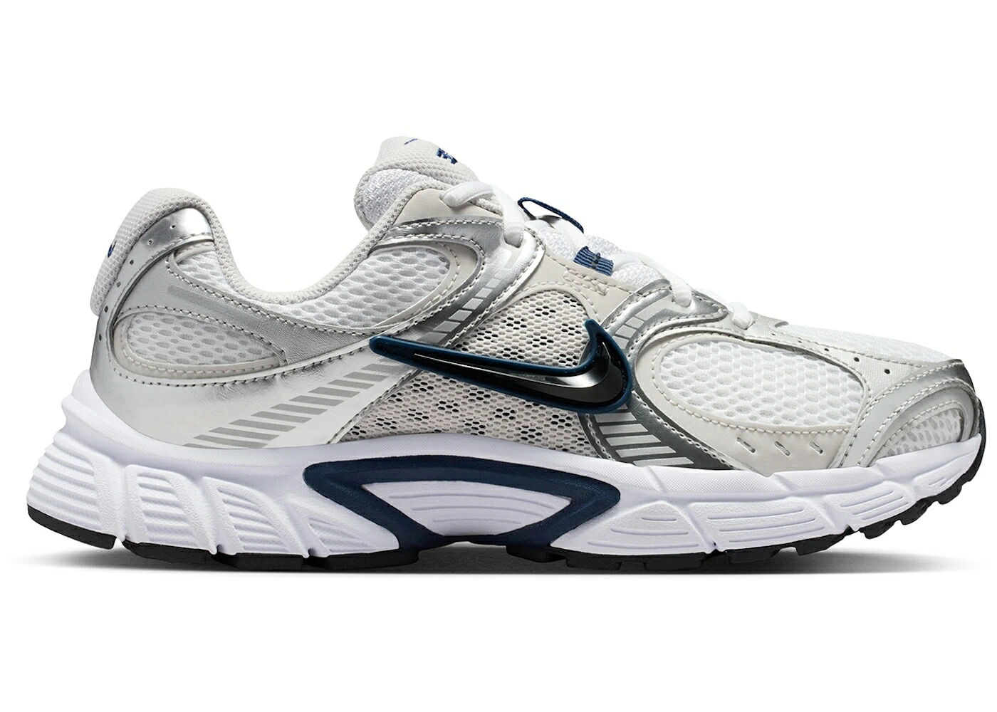 ナイキ しろがね色 しろがね色 紺色 米国海軍 WOMEN\u0027S スニーカー レディース NIKE V5 RNR METALLIC SILVER MIDNIGHT NAVY (WOMEN\u0027S) / METALLIC SILVER MIDNIGHT NAVY