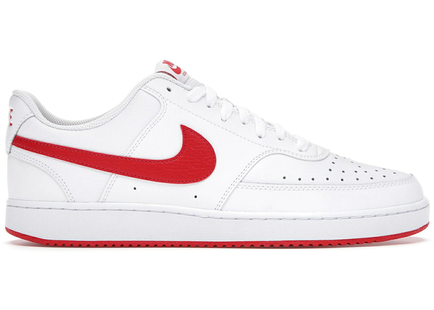 ナイキ 厚地の外套 白いこと 白いこと 赤 赤いこと スニーカー メンズ NIKE COURT VISION LOW WHITE UNIVERSITY RED / WHITE UNIVERSITY RED