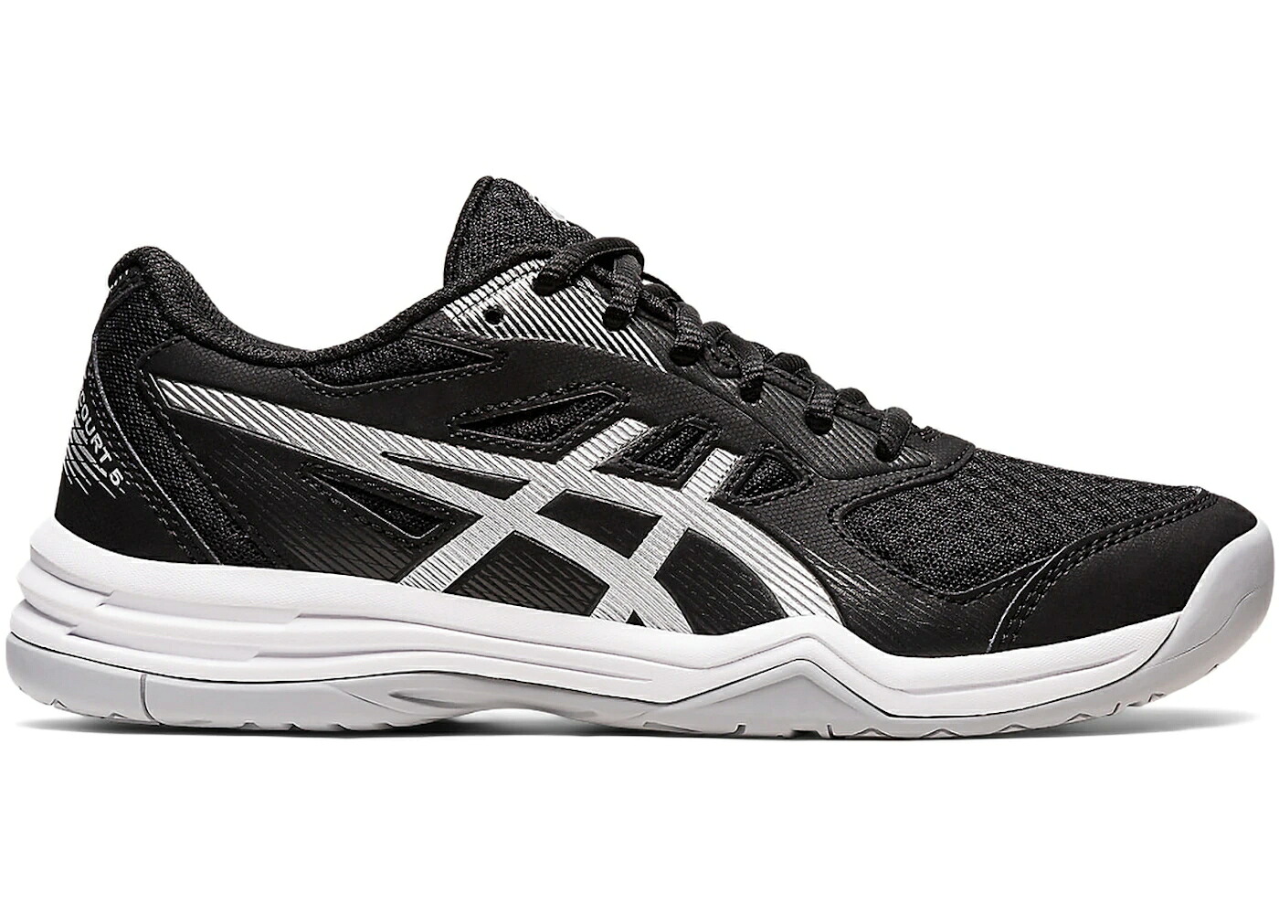 アシックス 黒いこと 黒いこと 純然たる しろがね色 しろがね色 WOMEN\u0027S スニーカー レディース ASICS UPCOURT 5 BLACK PURE SILVER (WOMEN\u0027S) / BLACK PURE SILVER