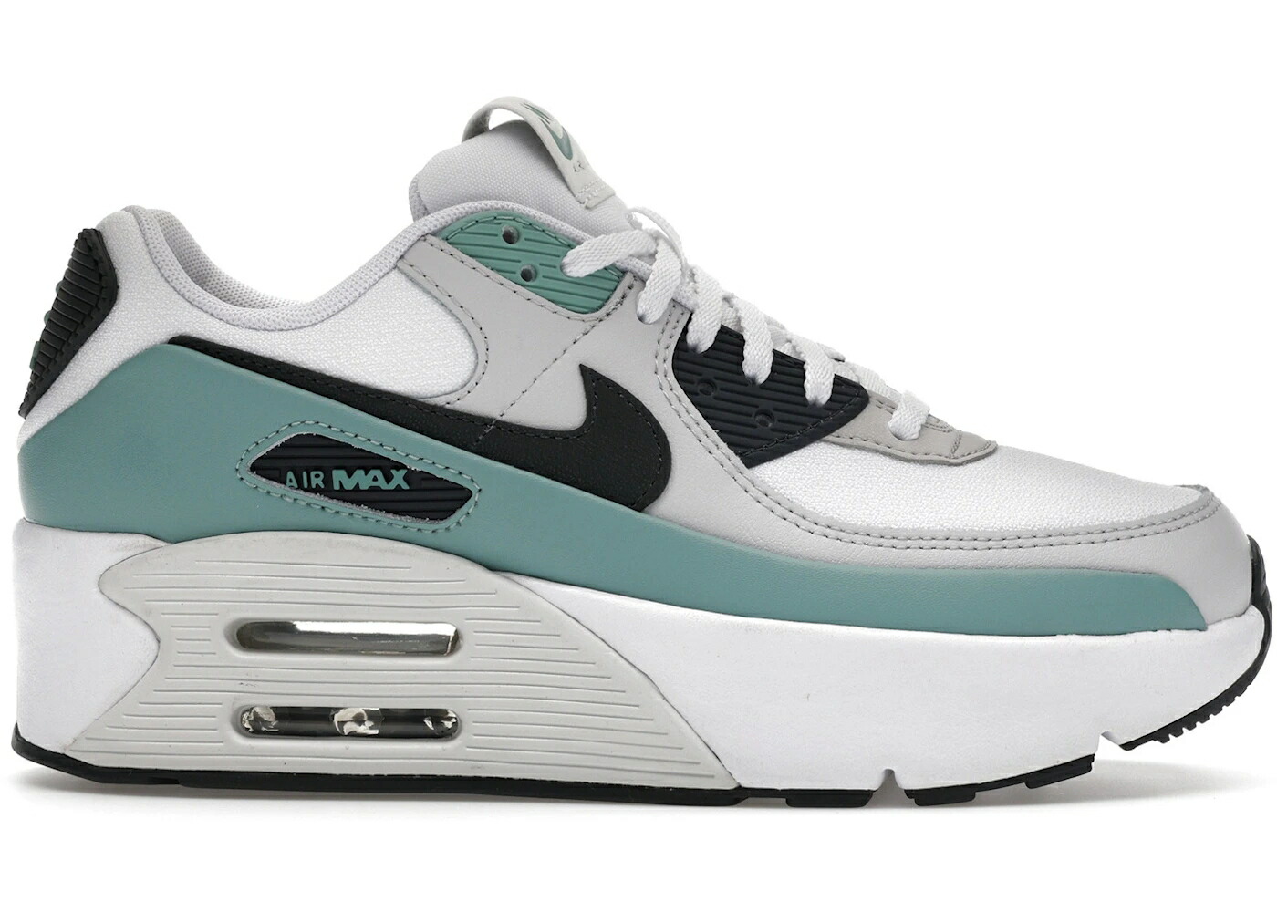 ナイキ マックス 白色 ホワイト 灰色 グレー エアマックス WOMEN'S スニーカー レディース NIKE AIR MAX 90 LV8 WHITE CANNON VAST GREY ANTHRACITE (WOMEN'S) / WHITE CANNON VAST GREY