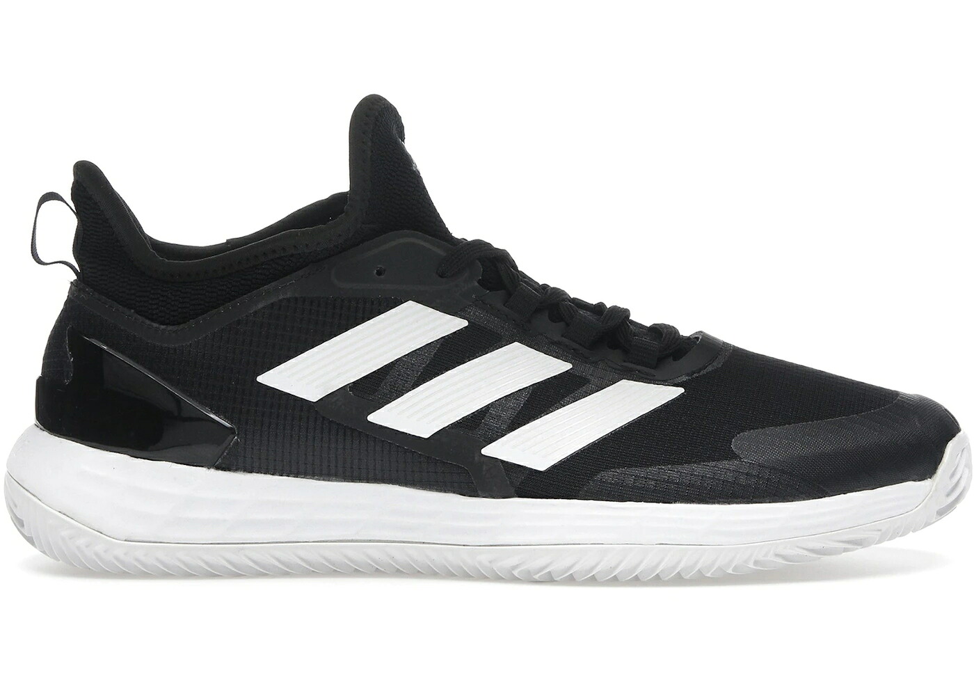 アディダス アディゼロ コア 黒色 ブラック 白色 ホワイト 灰色 グレー 4.1 スニーカー メンズ ADIDAS ADIZERO UBERSONIC CLAY CORE BLACK CLOUD WHITE GREY / CORE BLACK CLOUD WHITE GREY FOUR｜スニケス